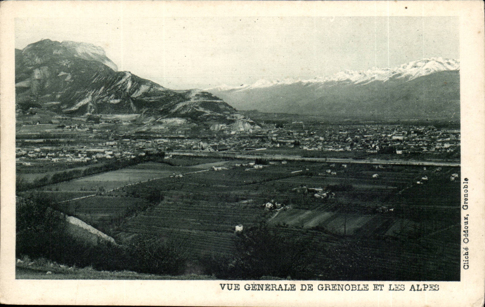 Isere - Grenoble - Ansicht von Grenoble und von Alpen - CPA