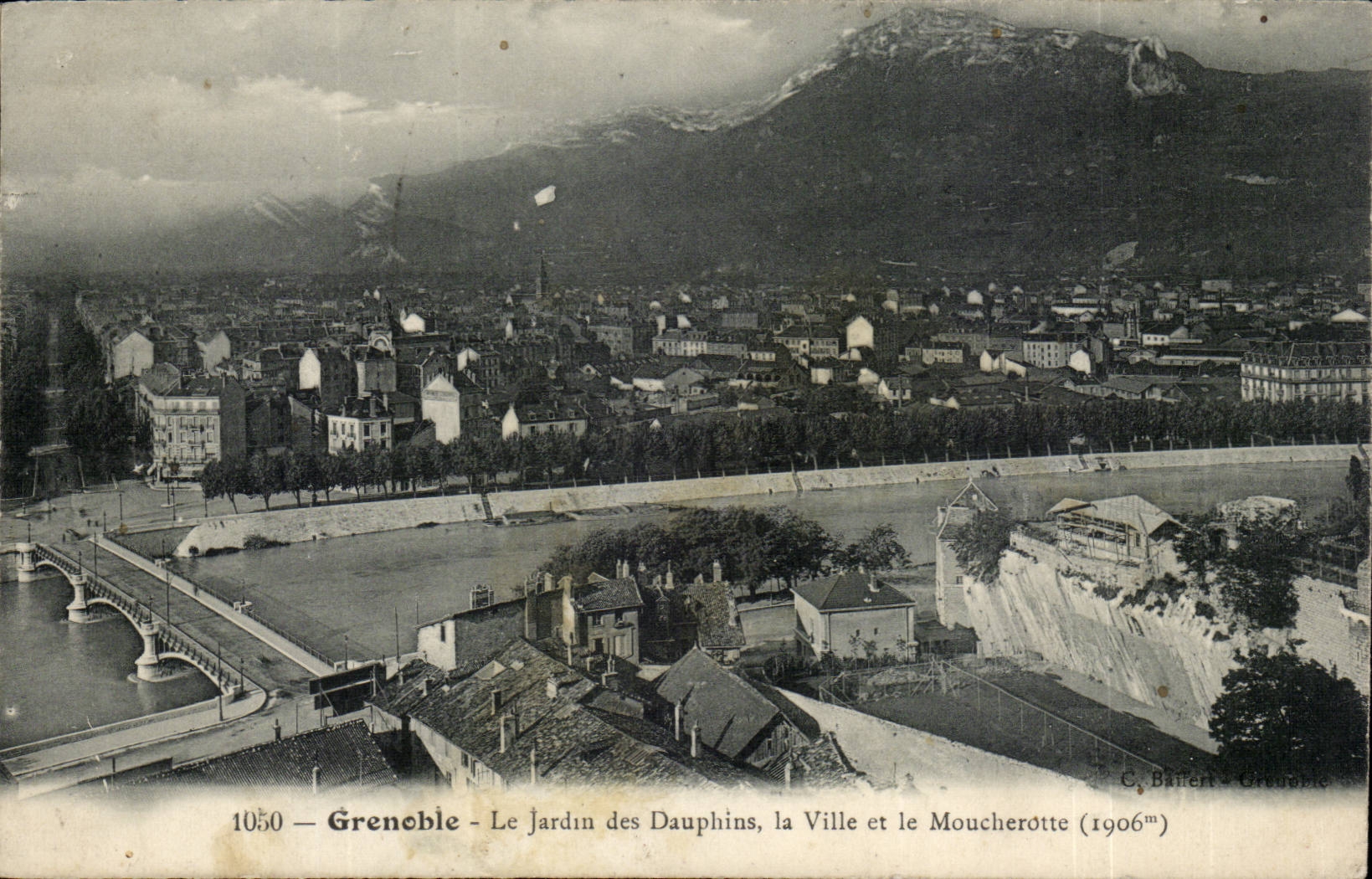 Isere - Grenoble - the Garden of the Dolphins the City and Moucherotte - CPA