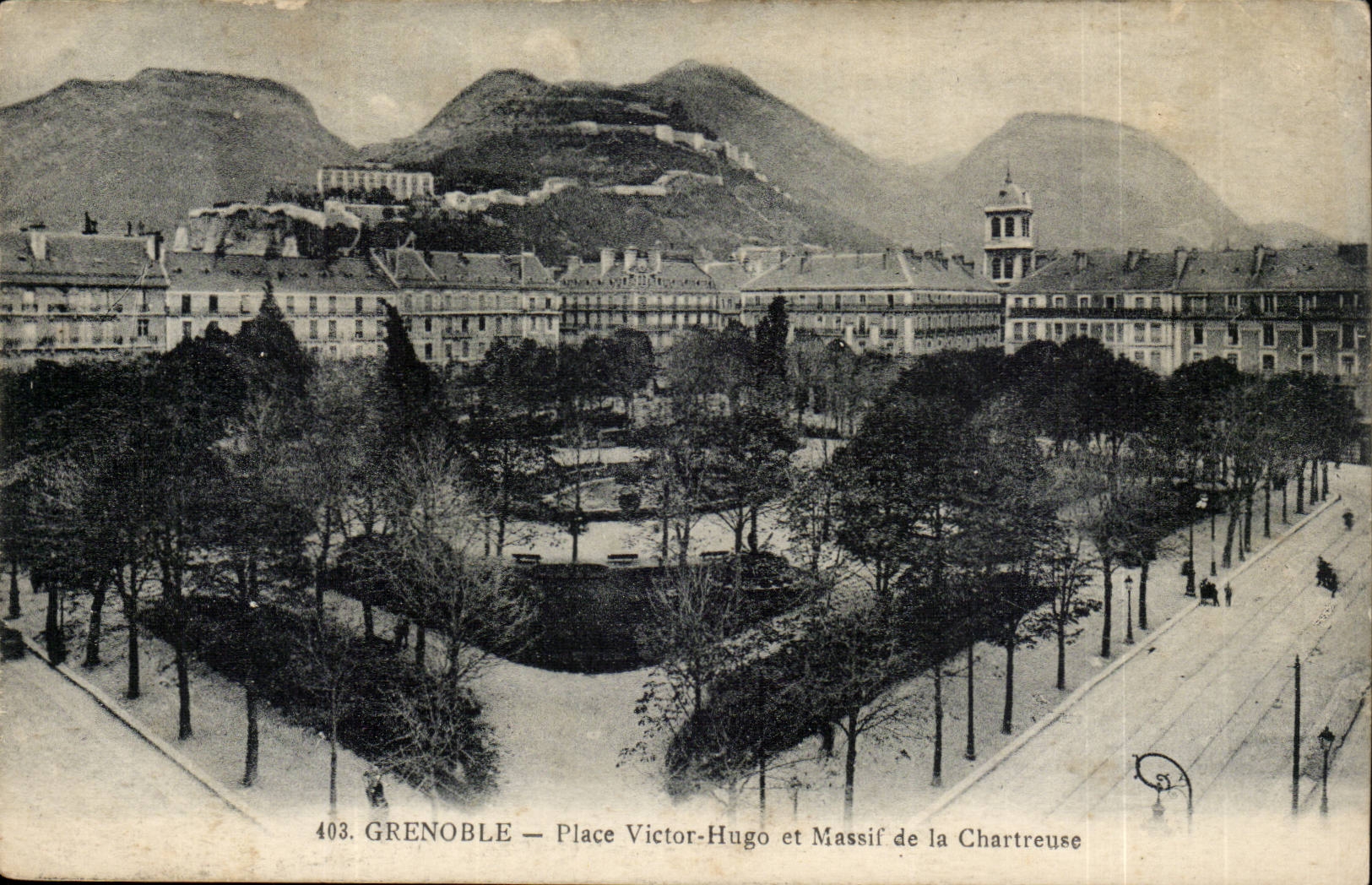 Isere - Grenoble - setzen Victor Hugo und Gebirgsmassiv von Chartreuse - CPA