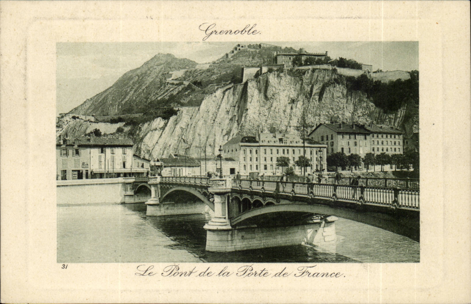 Isere - Grenoble - die Brucke des Gatters von Frankreich - CPA