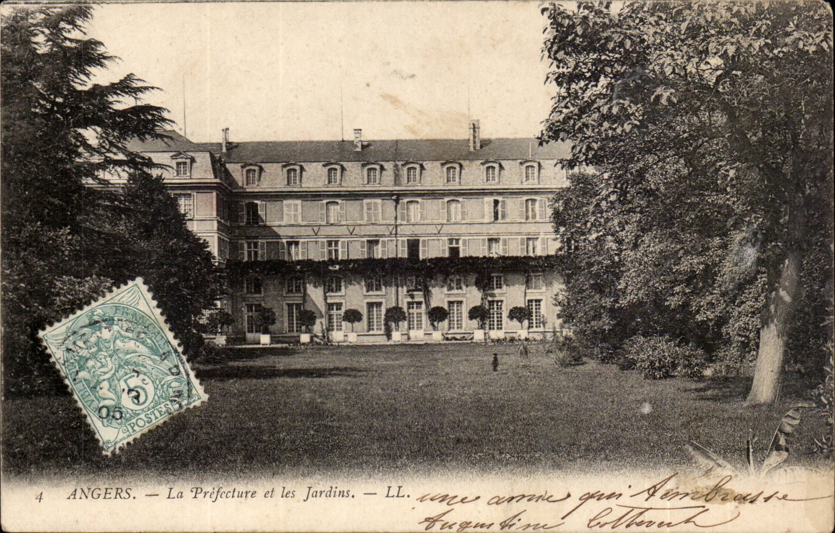 Angers Prefecture and Gardens - CPA