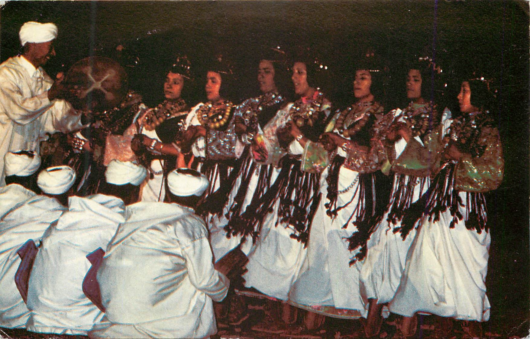 CPM Maroc infini danse des m'goune