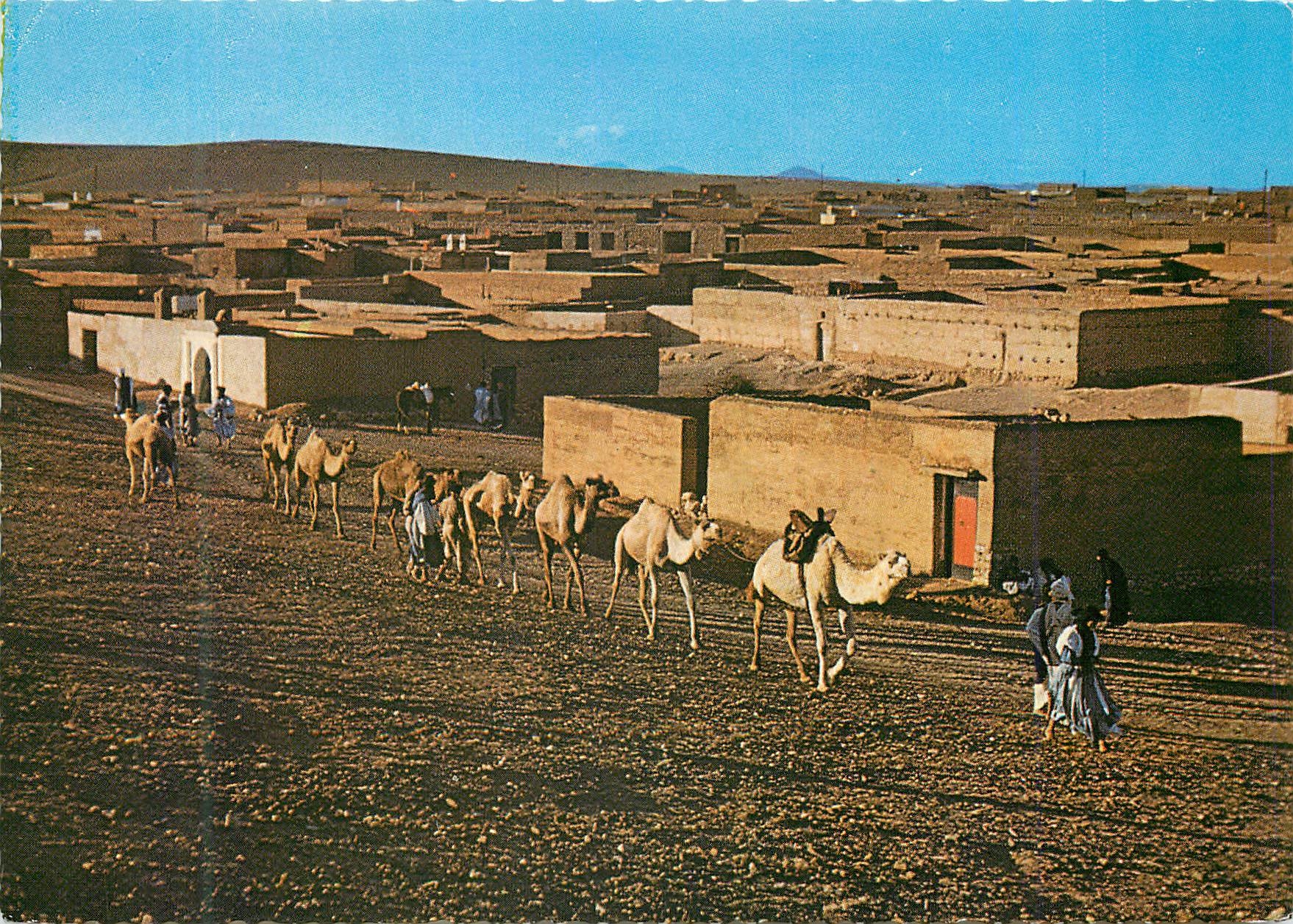 CPM Le maroc pittoresque goulimine au couchant du soleil