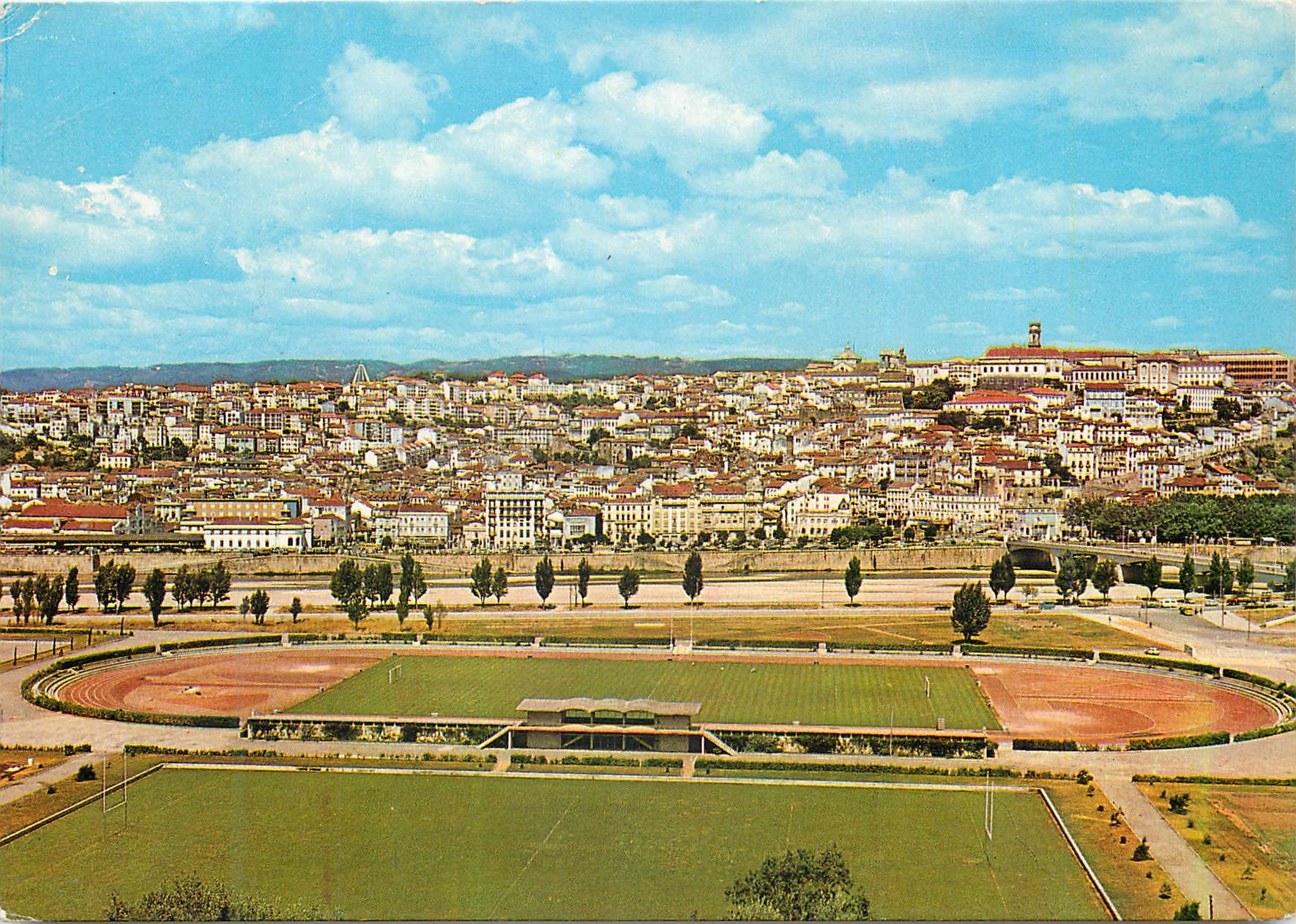 CPM Portugal Coimbra Stade Universitaire le Mondego et vue partielle Football