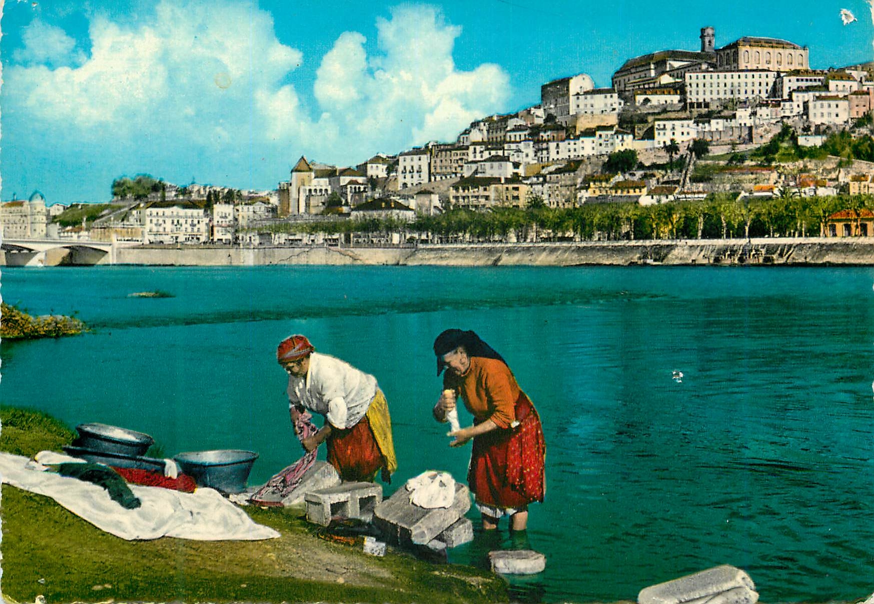 CPM Portugal Coimbra Vue partielle et fleuve Mondego