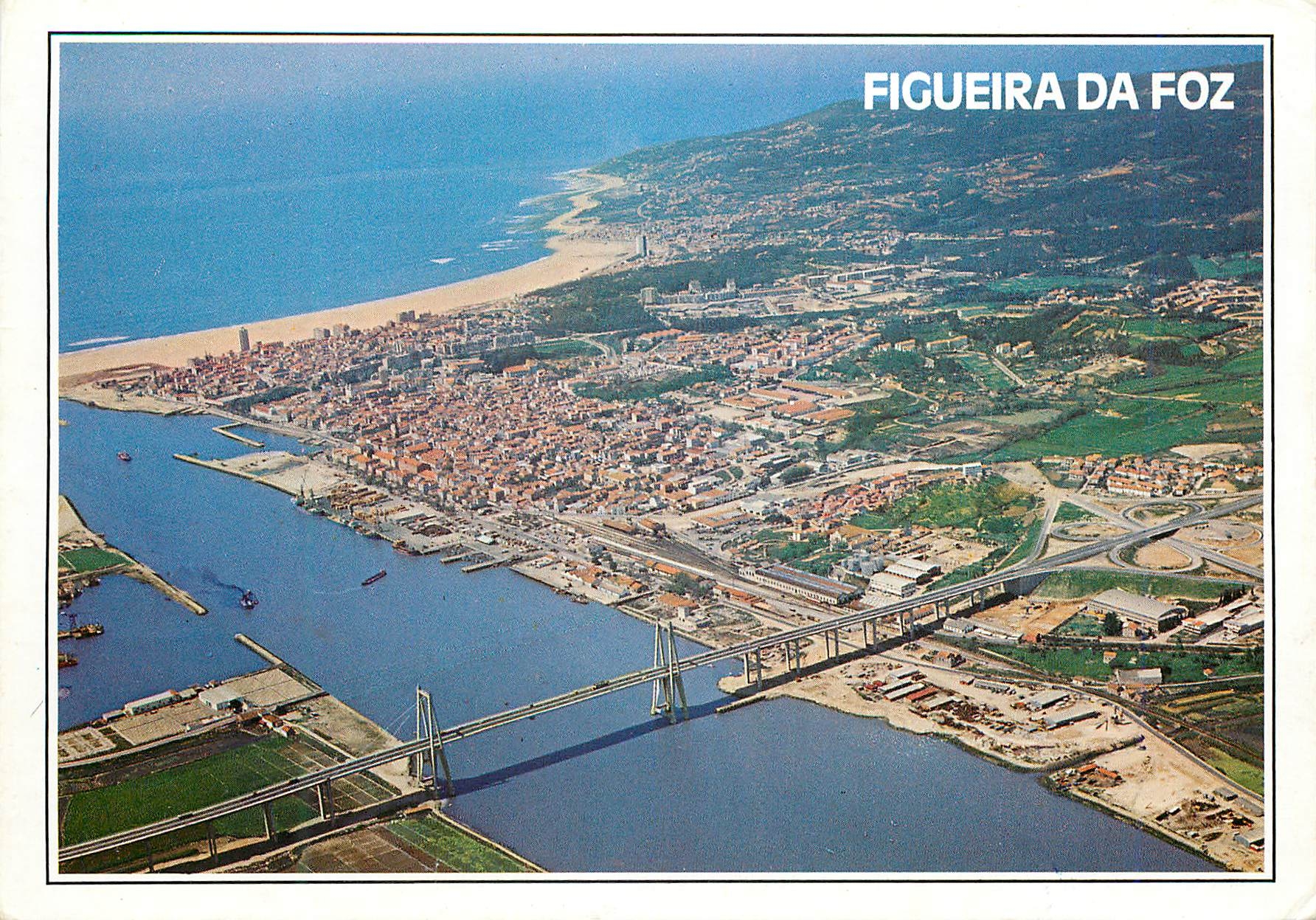 CPM Portugal Figueira da Foz Vue aerienne