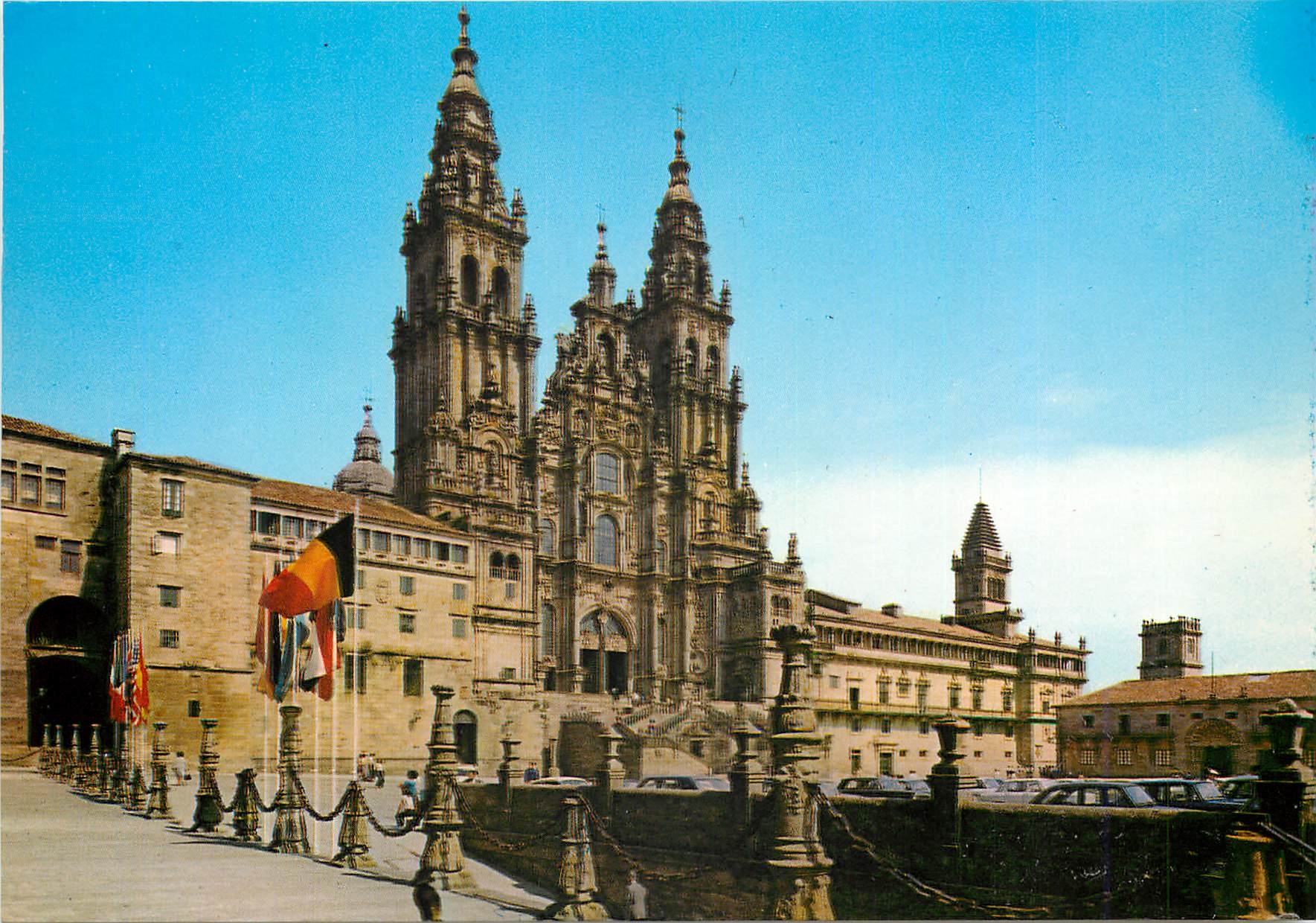 CPM Santiago de compostela cathedrale facade de l obradoire xviii siecle