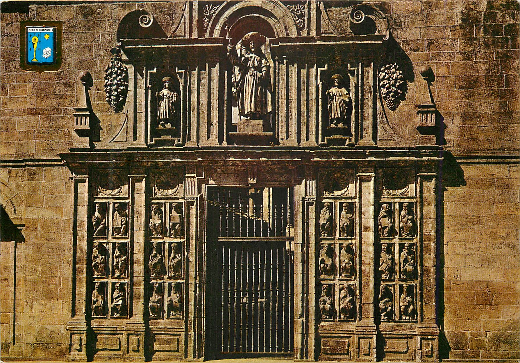 CPM Santiago de compostela n 44 cathedrale porte sainte