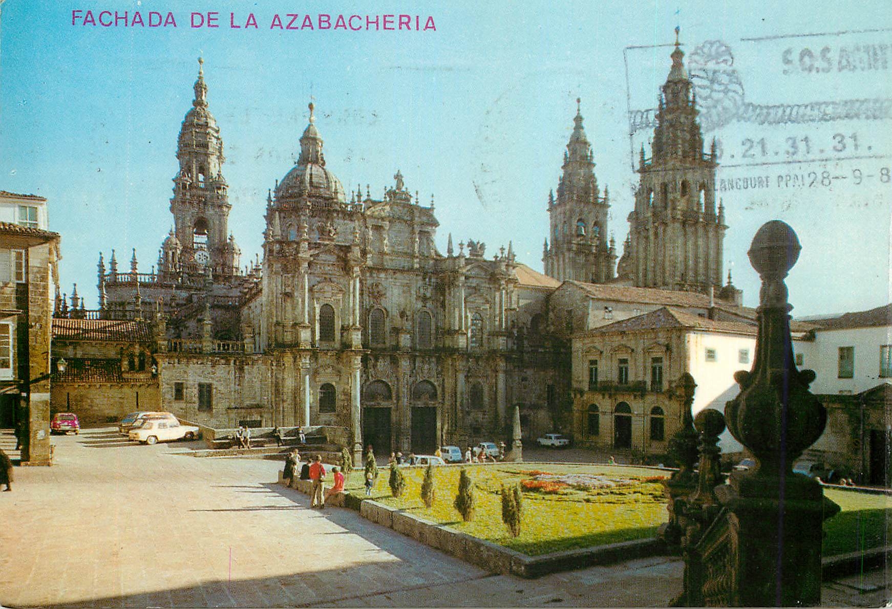 CPM Santiago de compostela 3592 cathedrale facade de la azabacheria