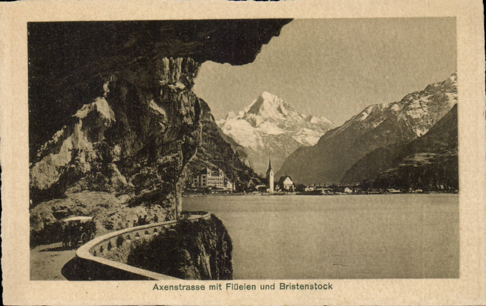 CPA Axenstrasse mit Fluelen und Bristenstock