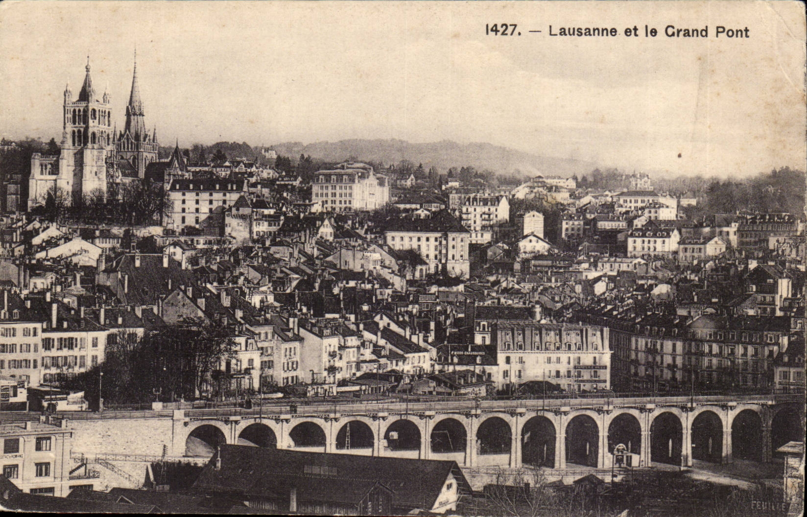 CPA Suisse Lausanne et le grand pont