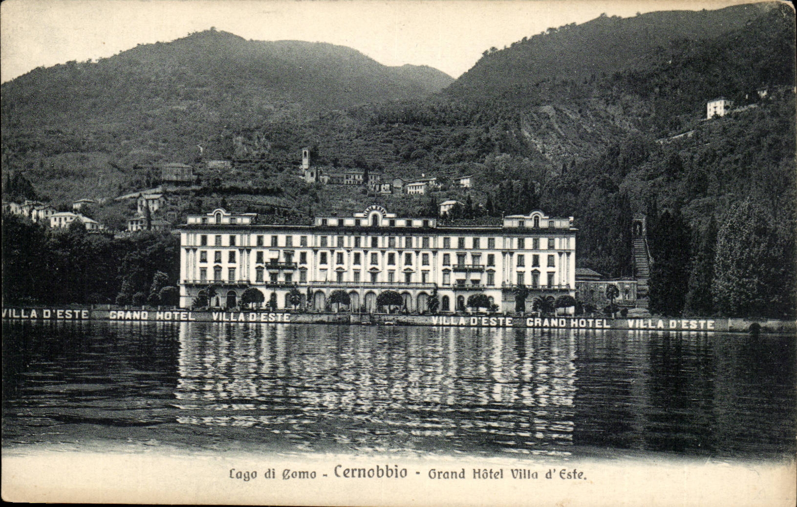 CPA Italy Italia Lago di Como Cernobbio Large hotel Villa of Este
