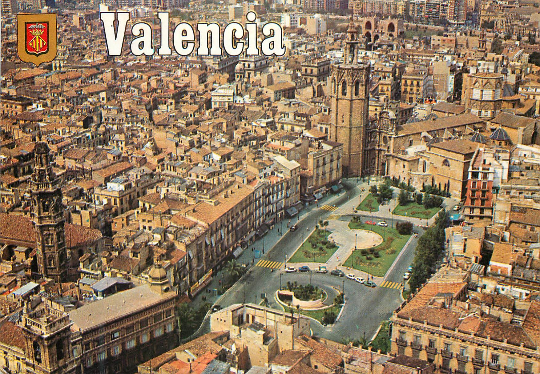 CPM Valencia Vue Aerienne