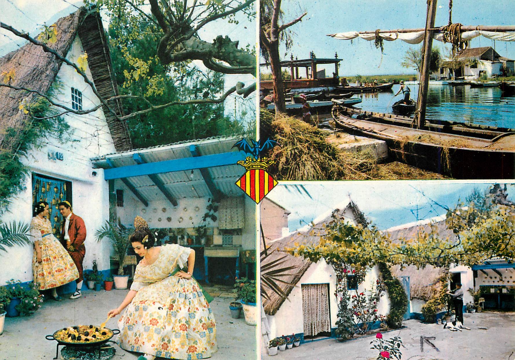 CPM Valencia Vues Typiques de l'Albufera