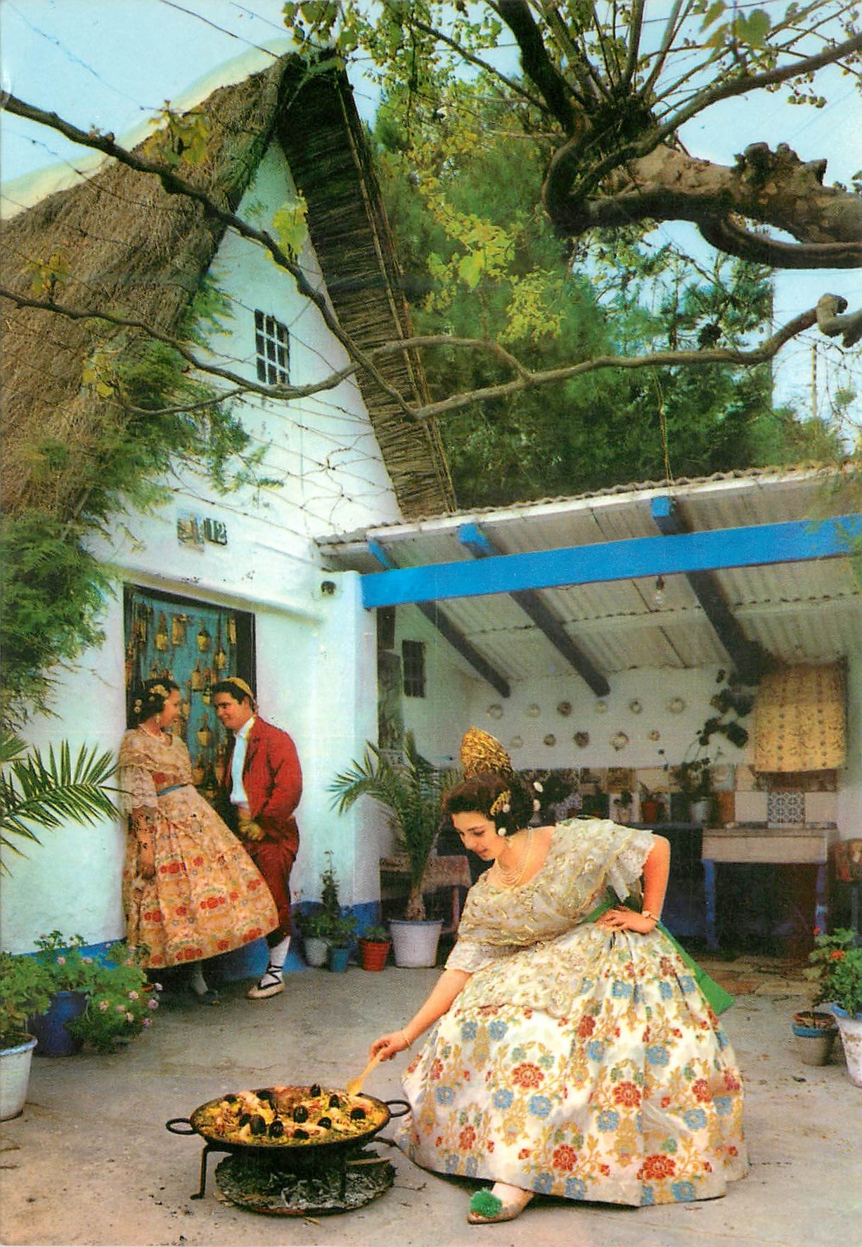 CPM Valencia Cuisson d'une Paella 