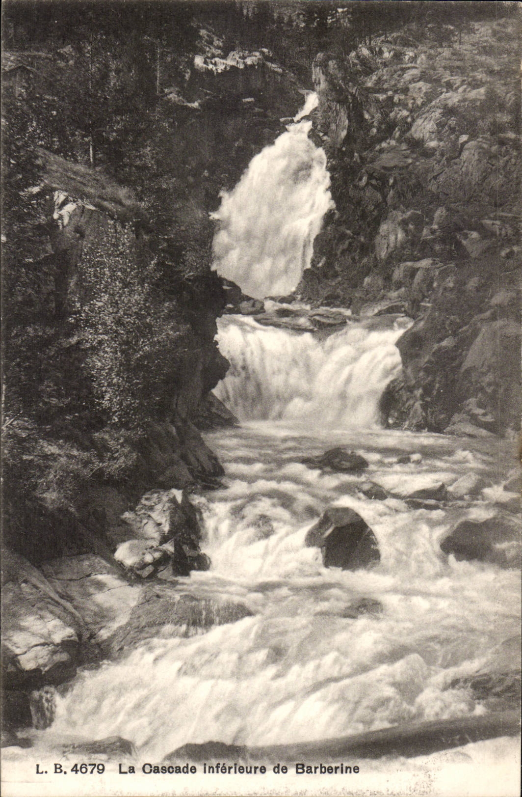 Suisse - La Cascade inferieure de Barbarine - CPA 