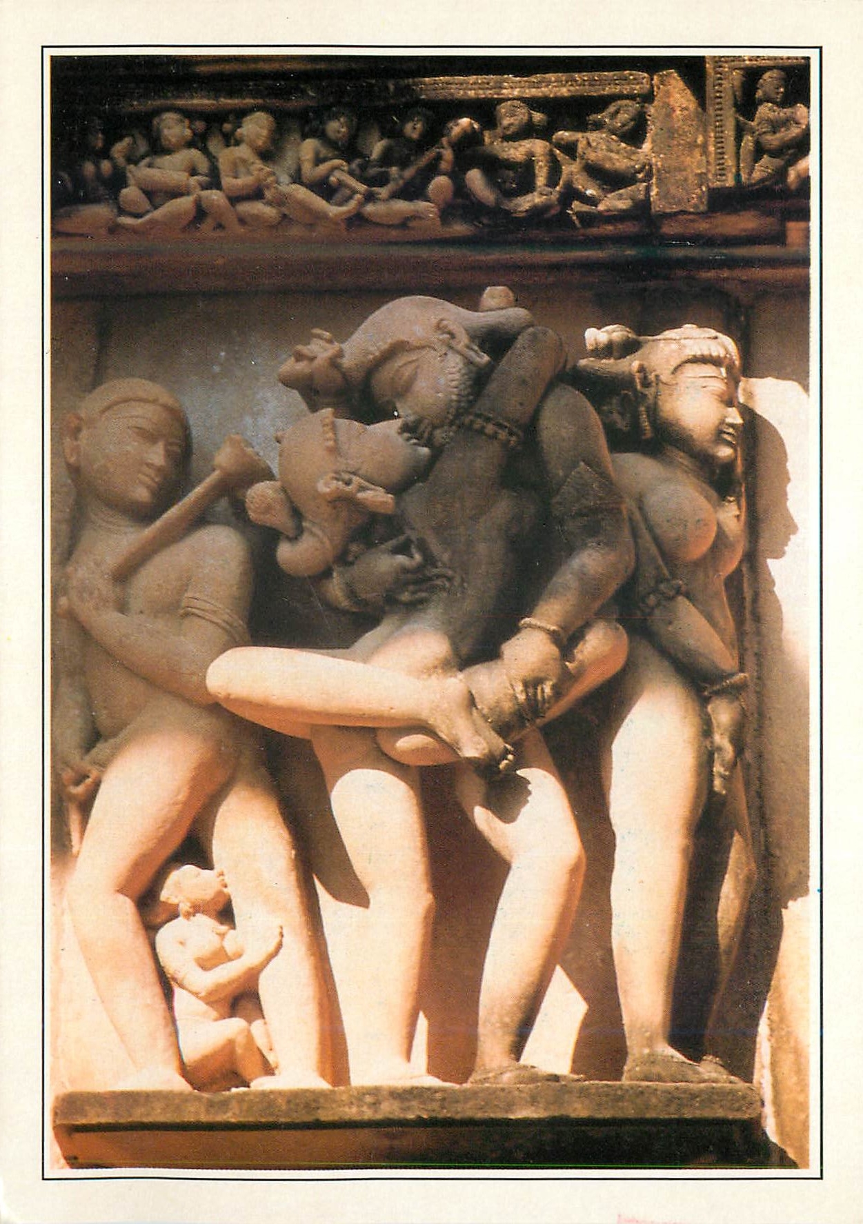 CPM Khajaraho Statues in the Jain temple 