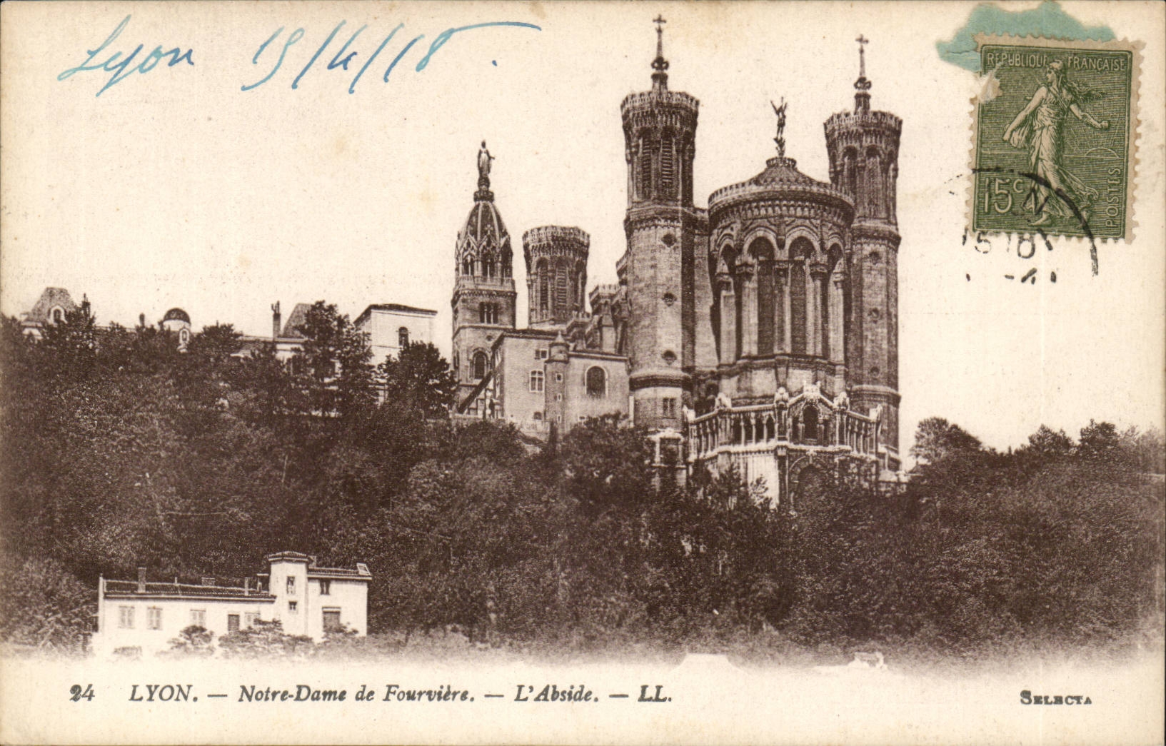 Lyon Notre Dame de Fourviere- der Apse - CPA