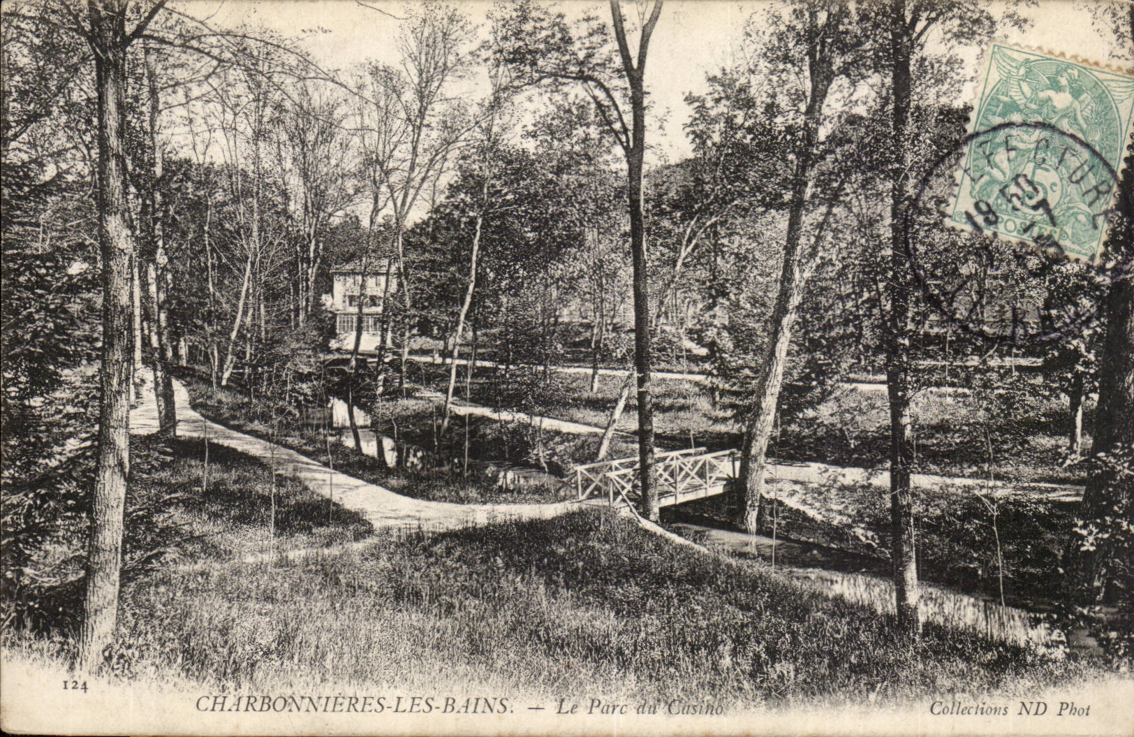 Kohlenhandler-D-Bader der Park des Kasinos - CPA