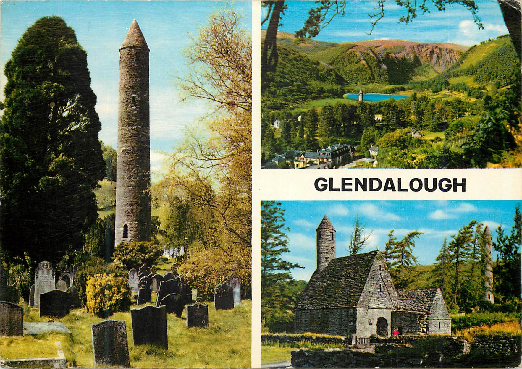 CPM Glendalough Here in the sixth century St Kevin founded a monastery from which gew the monastic city of Glendalough
