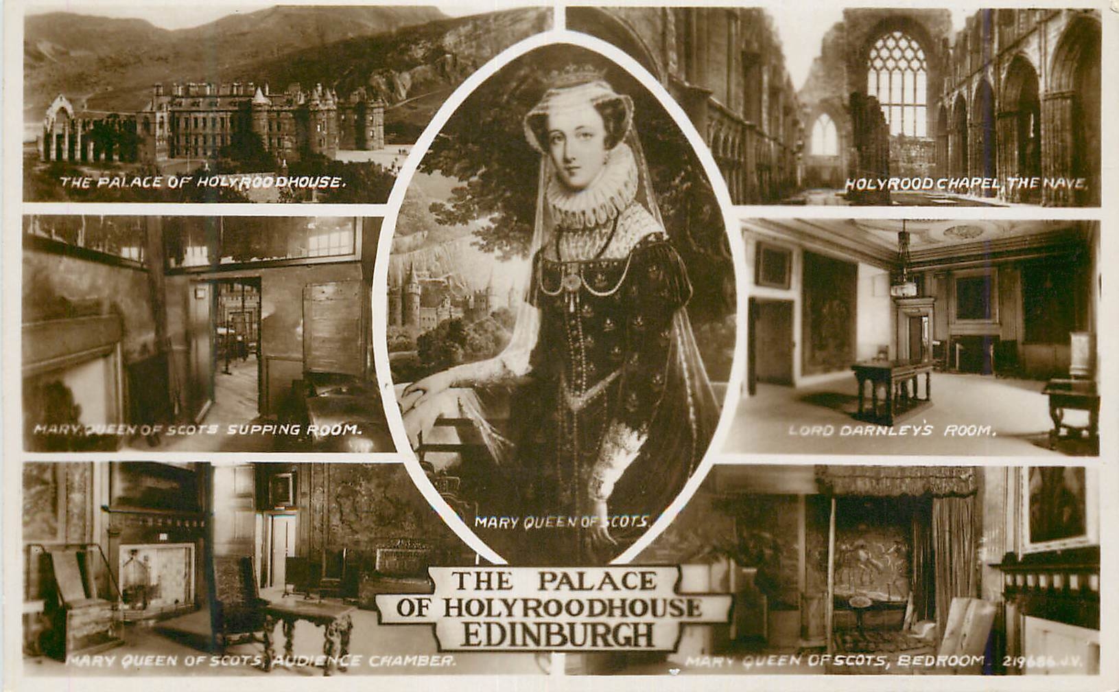 CPM The palace of holyroodhouse Holyrood Chapel the Nave Mary Queen of Scotts The Palace of Holyroodhouse Edinburgh