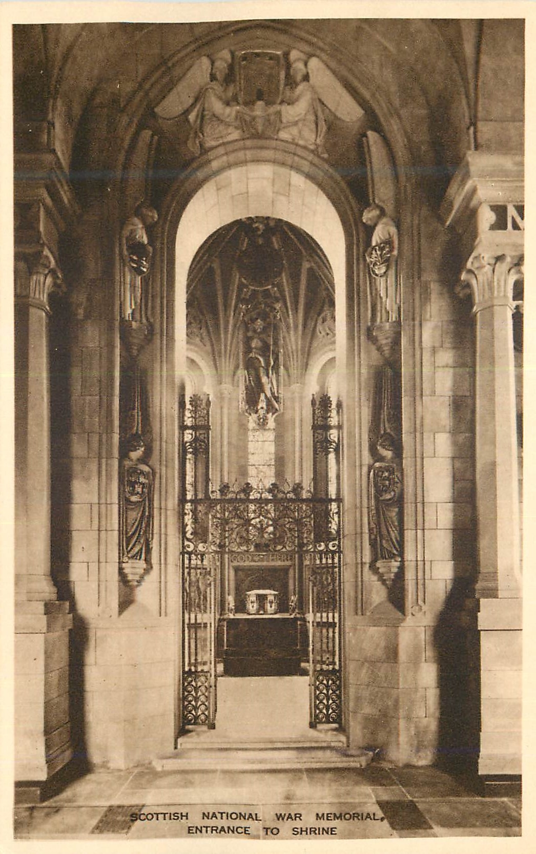 CPM Scottish National War Memorial Entrance to Shrine  Militaria