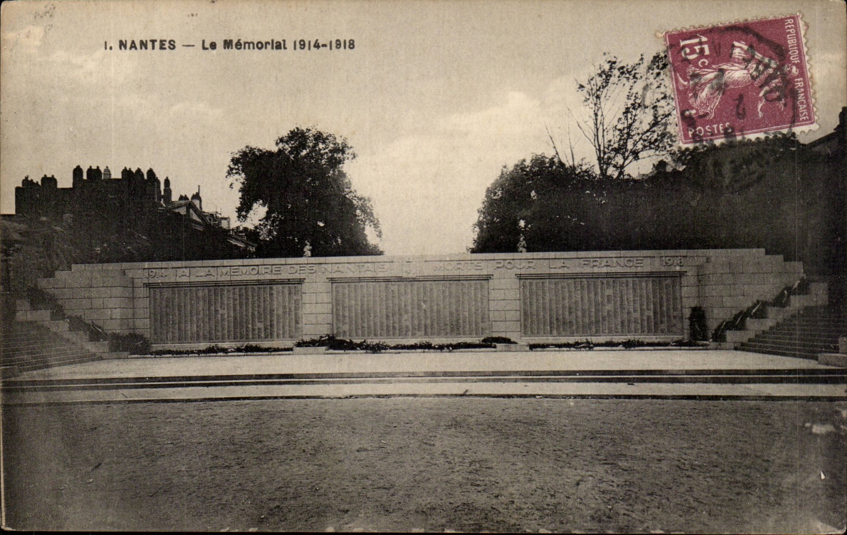 Nantes CPA the memorial 1914 1918