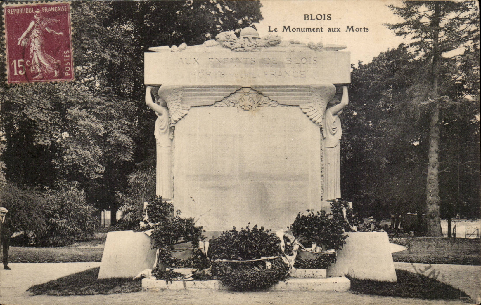 Blois CPA the war memorial