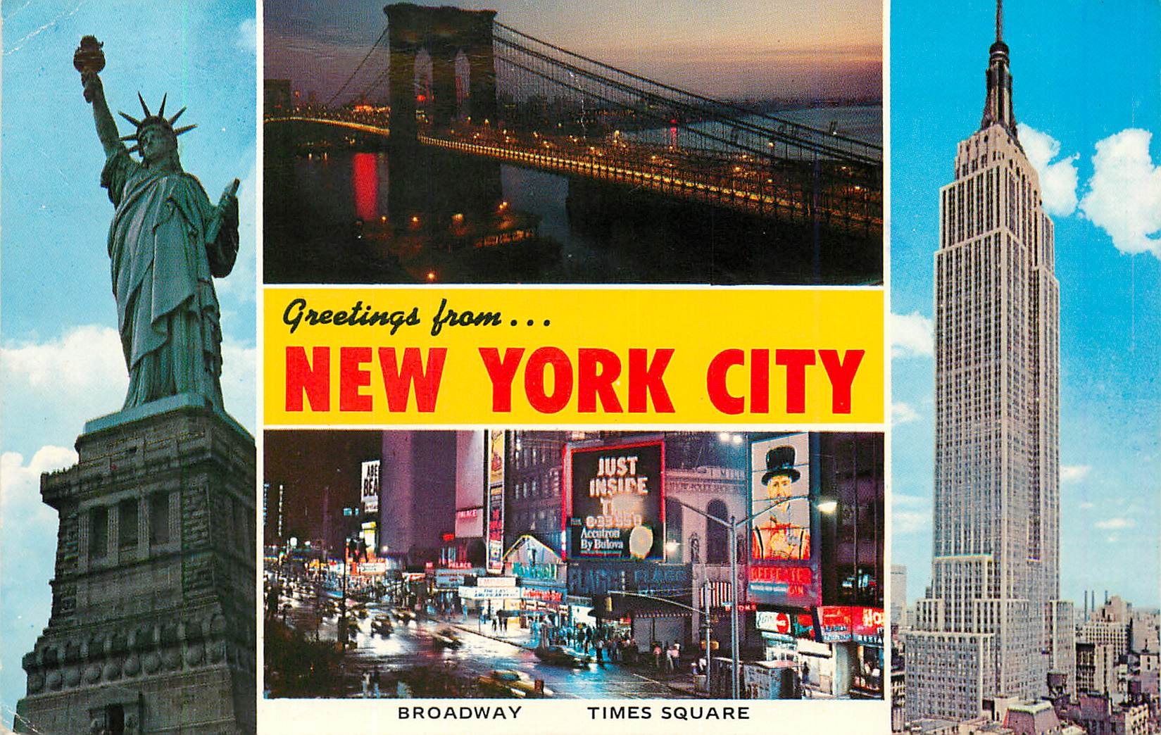 CPM Greetings from New York City Broadway times square