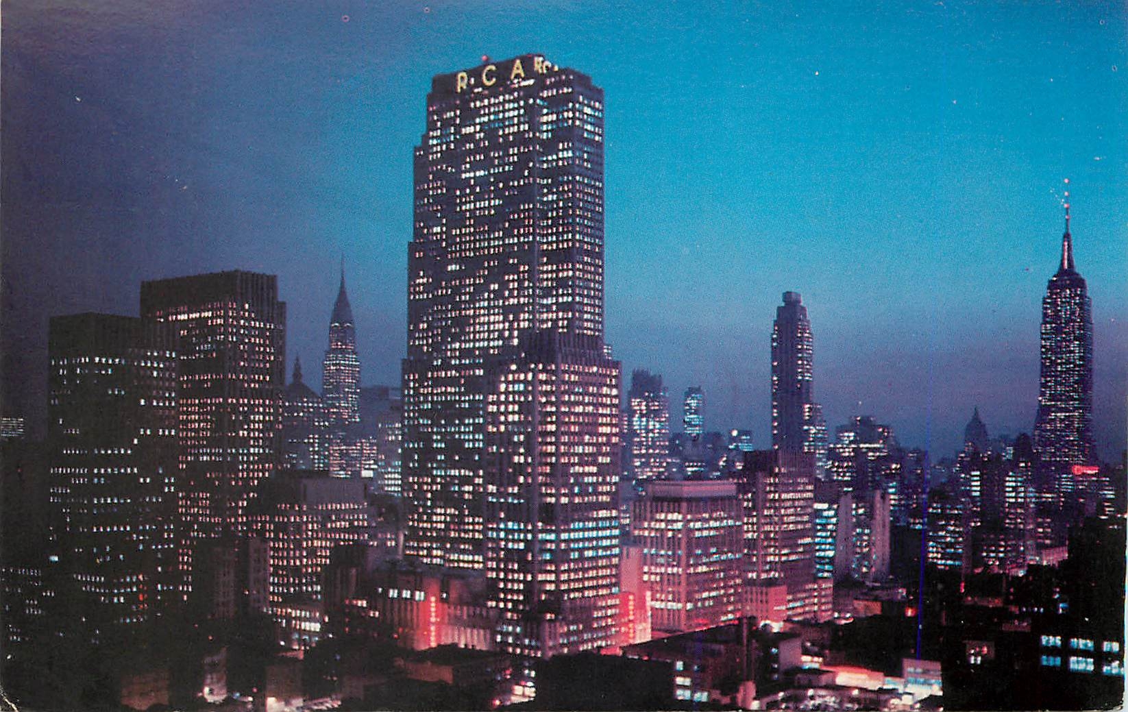 CPM Night Falls on Midtown Manhattan New York City