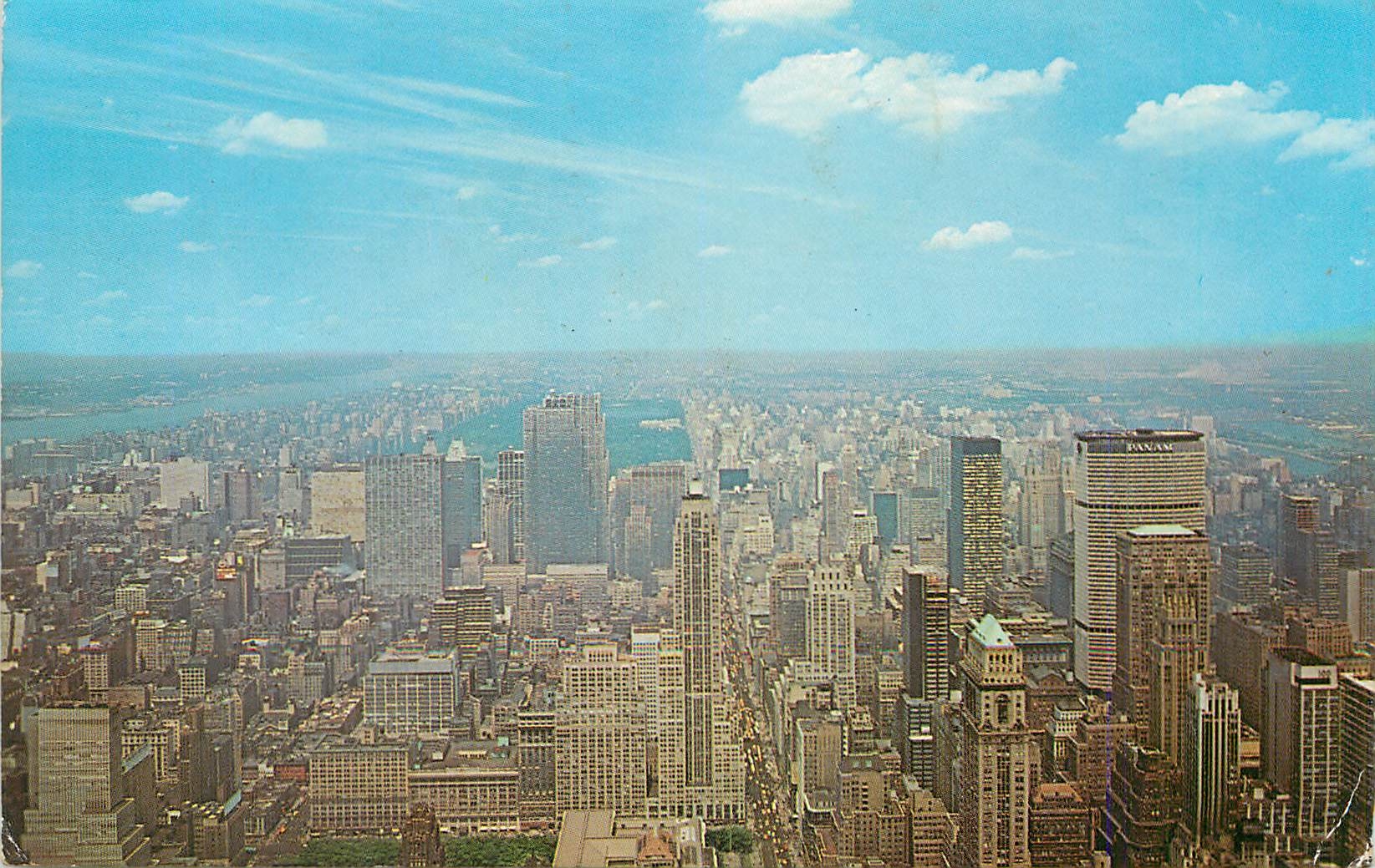 CPM New York City View Looking North Over Mid Manhattan from the Empire State Building