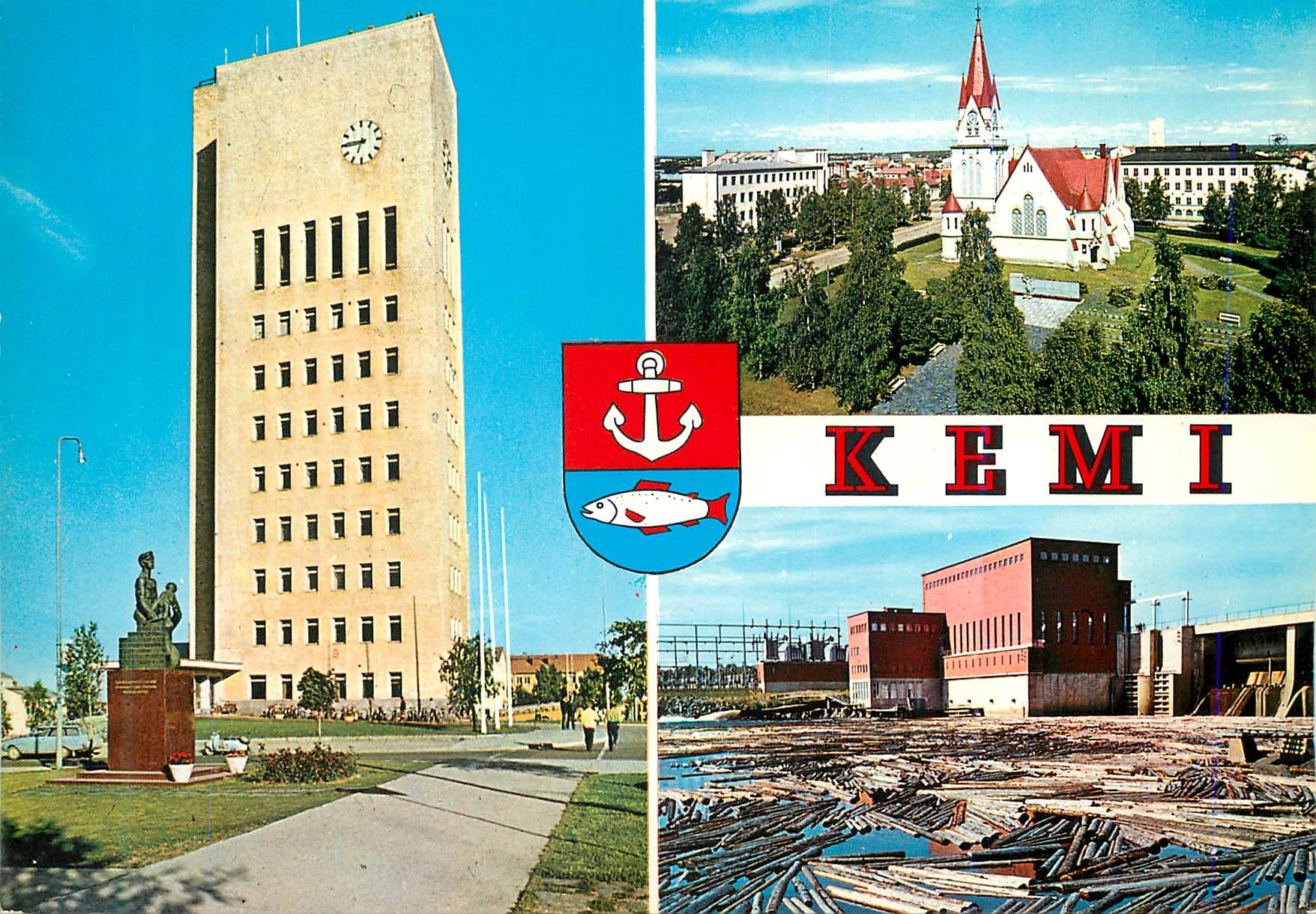 CPM Kemi Suomi Finland The town Hall The Church