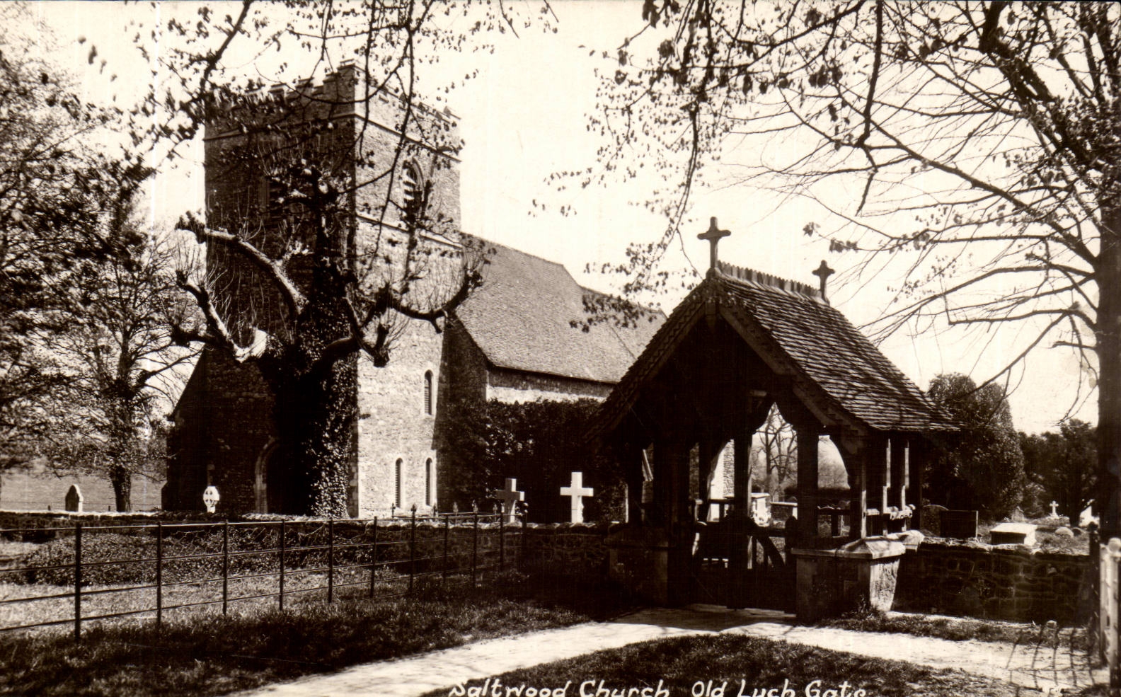 Kent- Saltwood Church-Old Lych Spoils - CPA