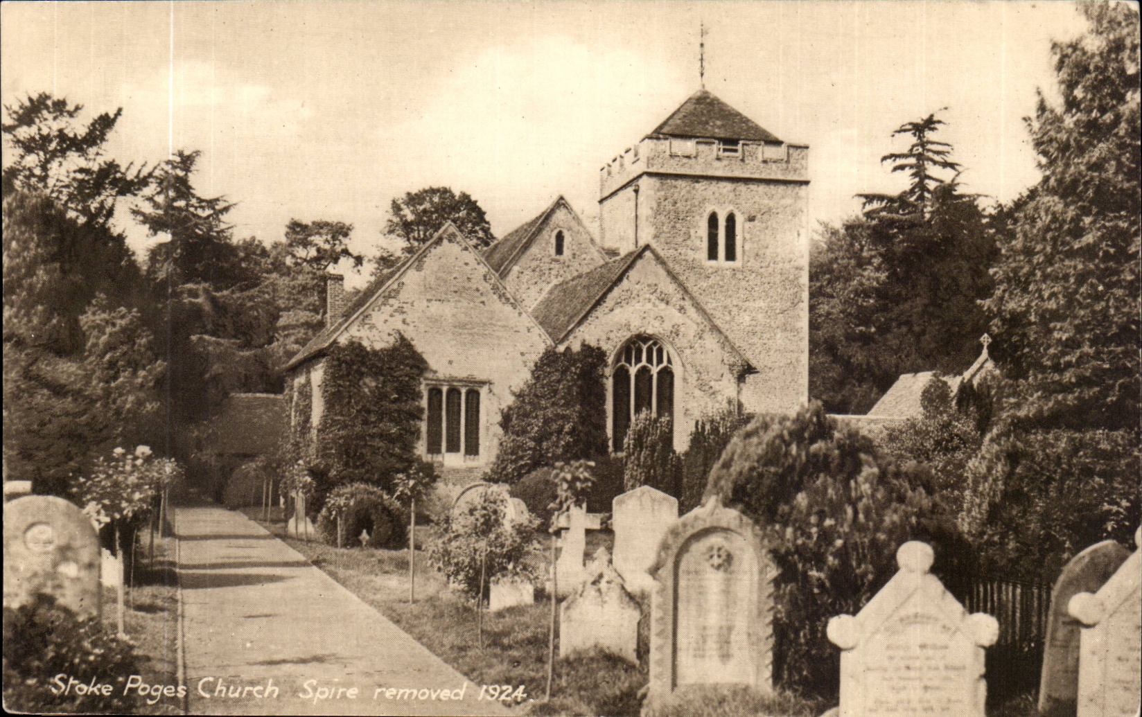 England-Angletrees- Buckinghamshire- Stoke Poges Church- Whorl Removed 1924