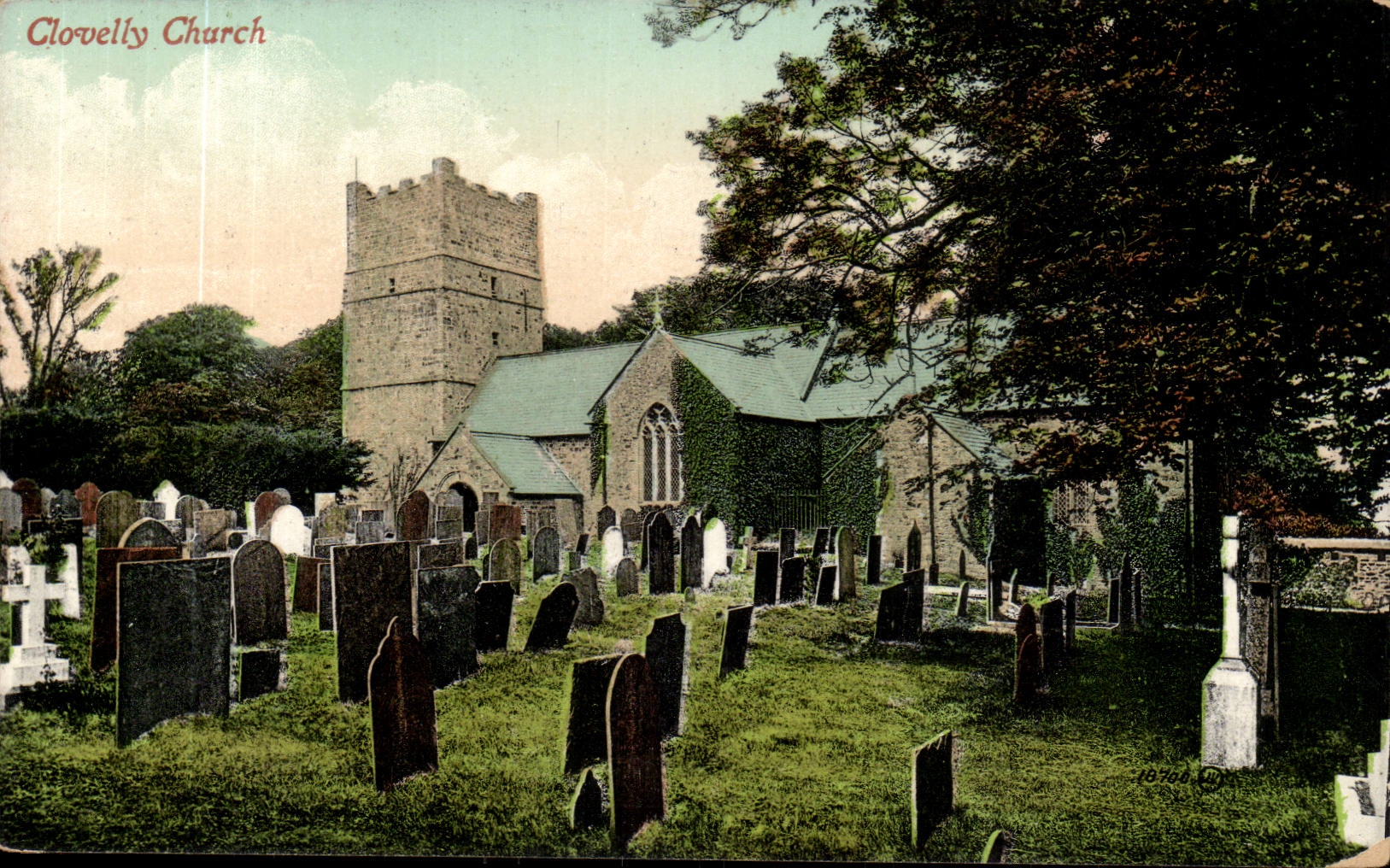 Devon-England-Angleterre- Clovelly Church -CPA