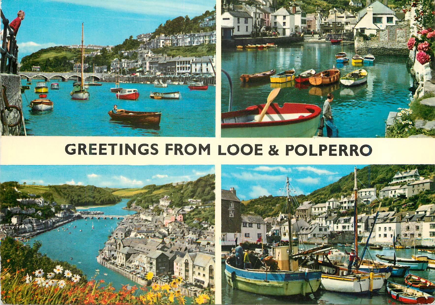 CPM Greetings From Looe Polperro Cornwall