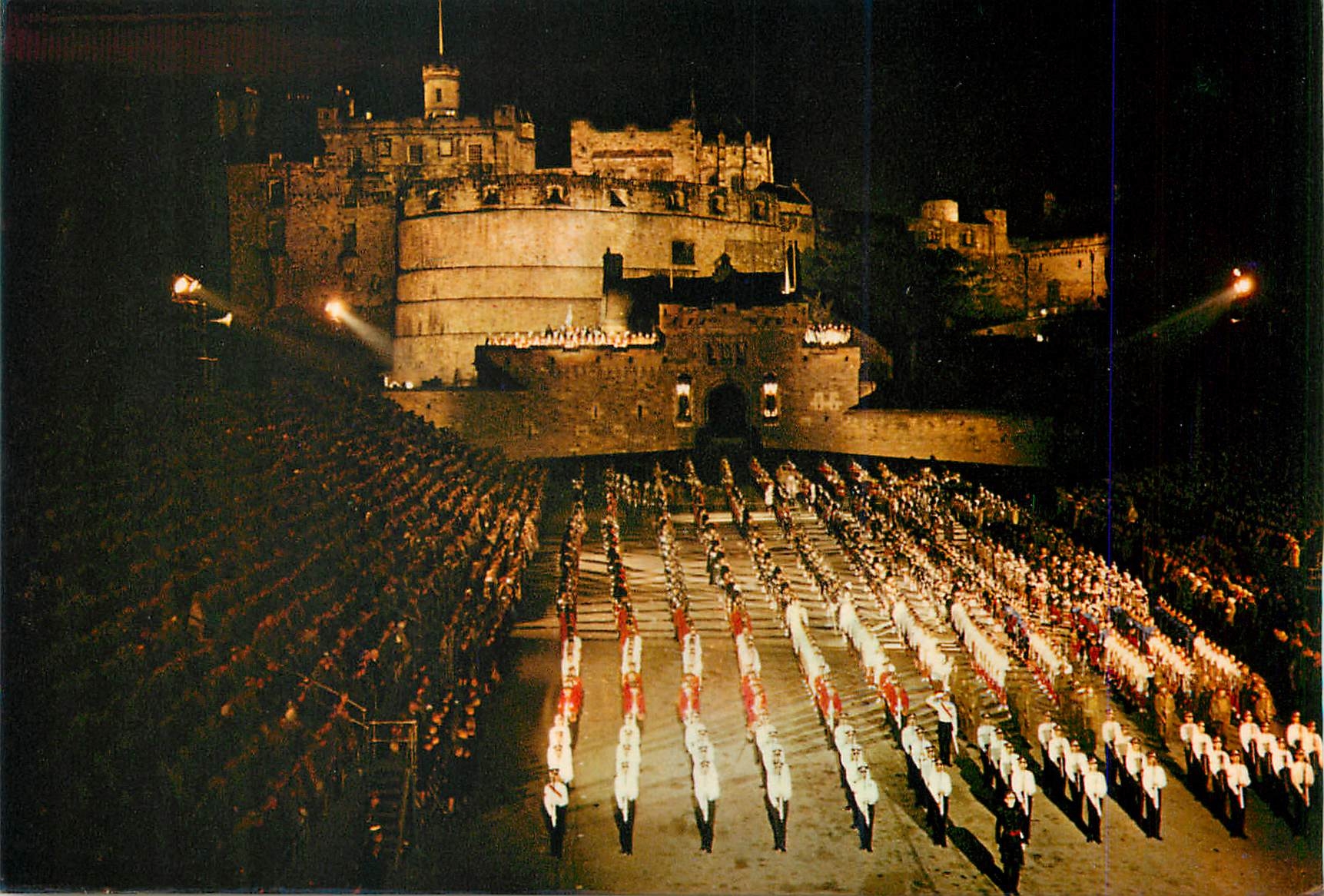 CPM Edinburgh Military Tattoo on the Castle Esplanade The militaria spectacle Militaria