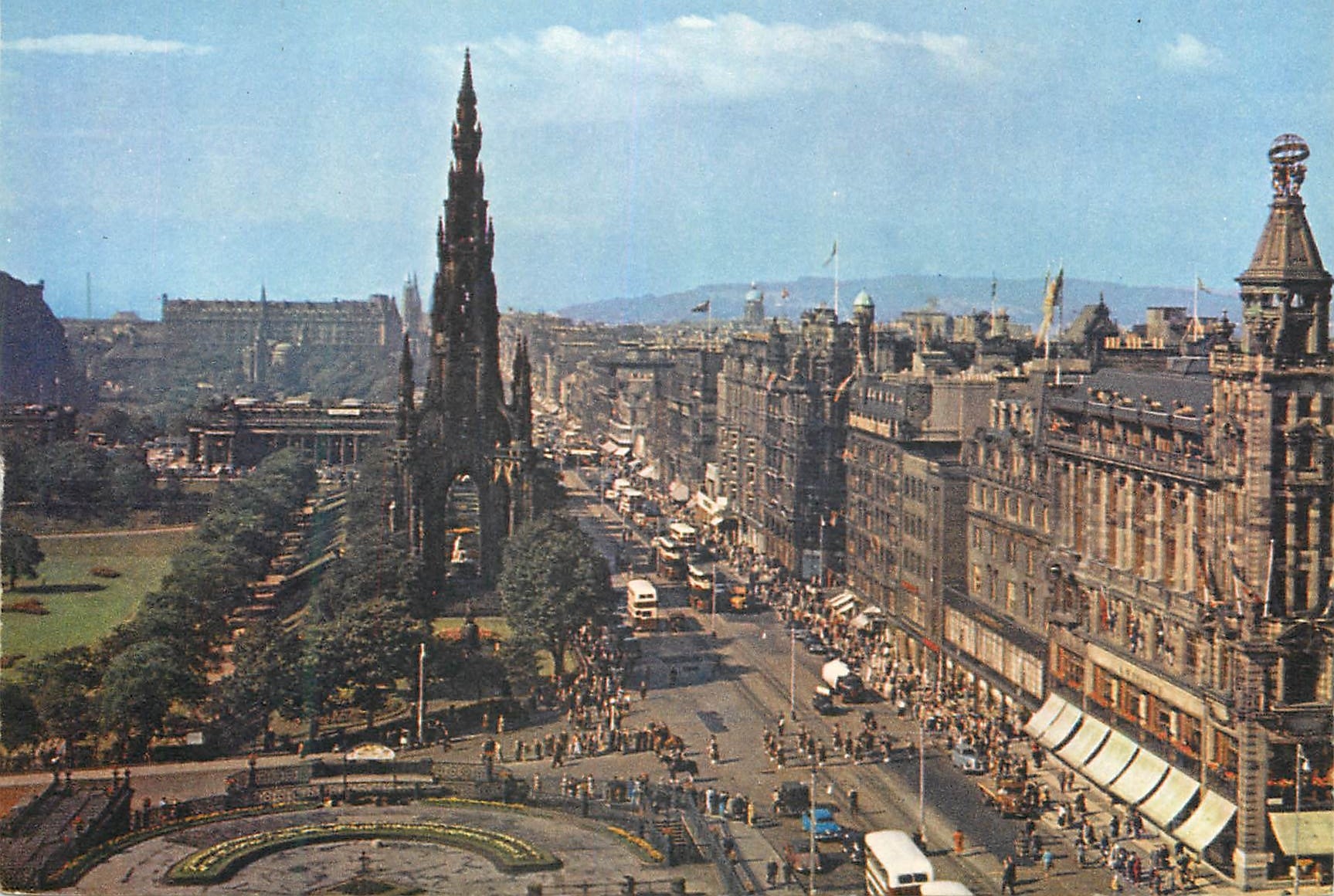 CPM A Pipe Band in Princes Street Edinburgh