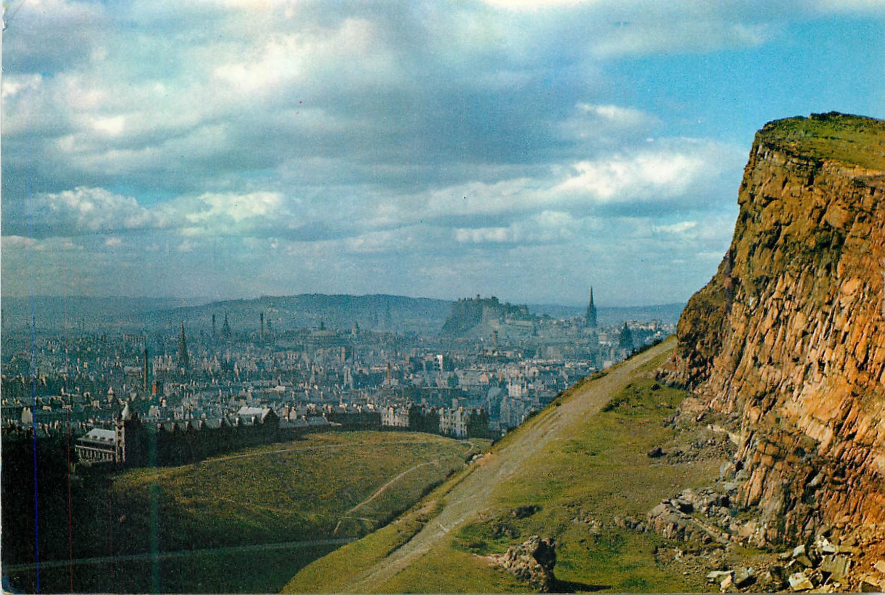 CPM Edinburgh A general View From Salisbury Crags an Arthur's Seat