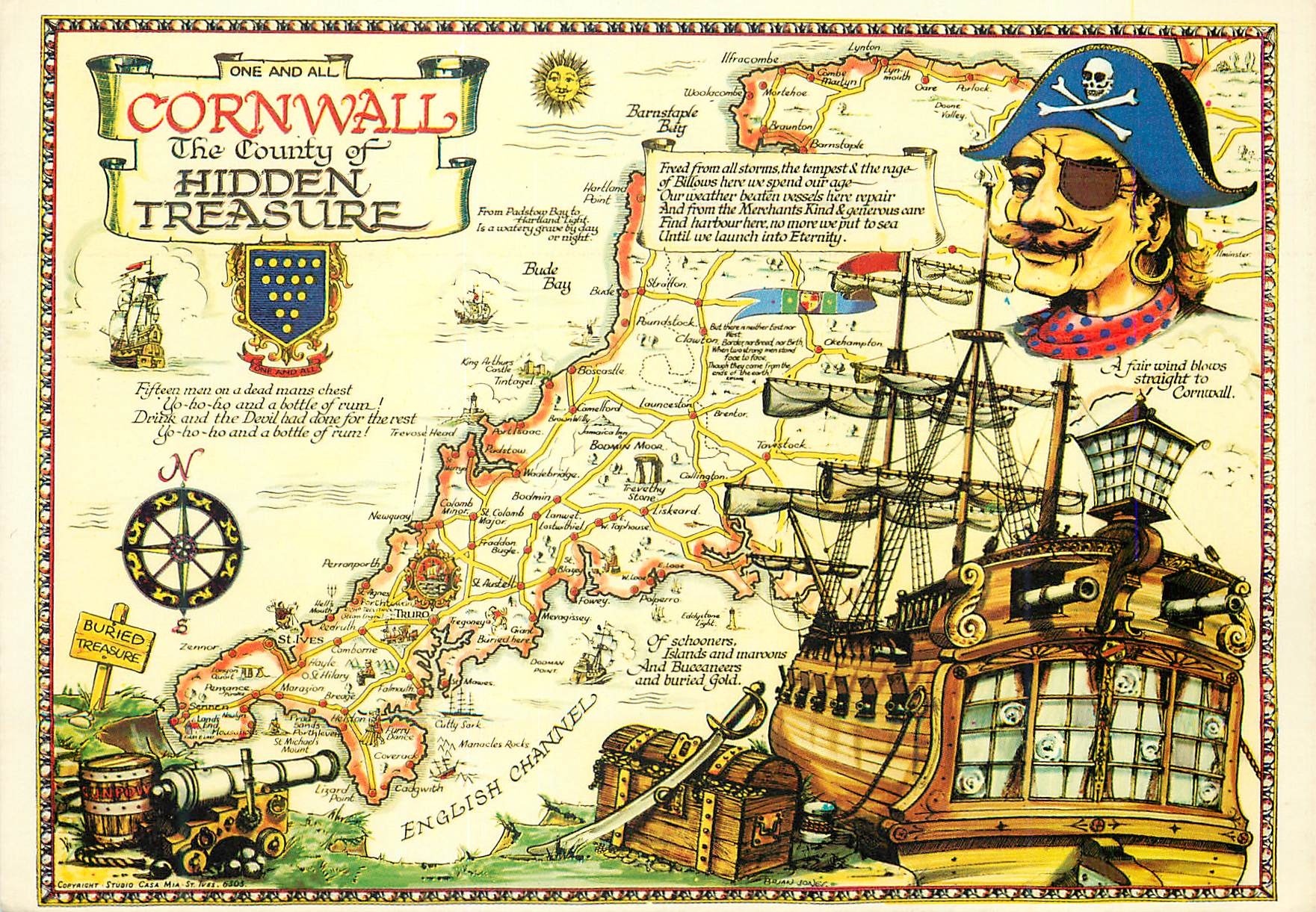 CPM Cornwall The County of Hidden Treasure Pirate