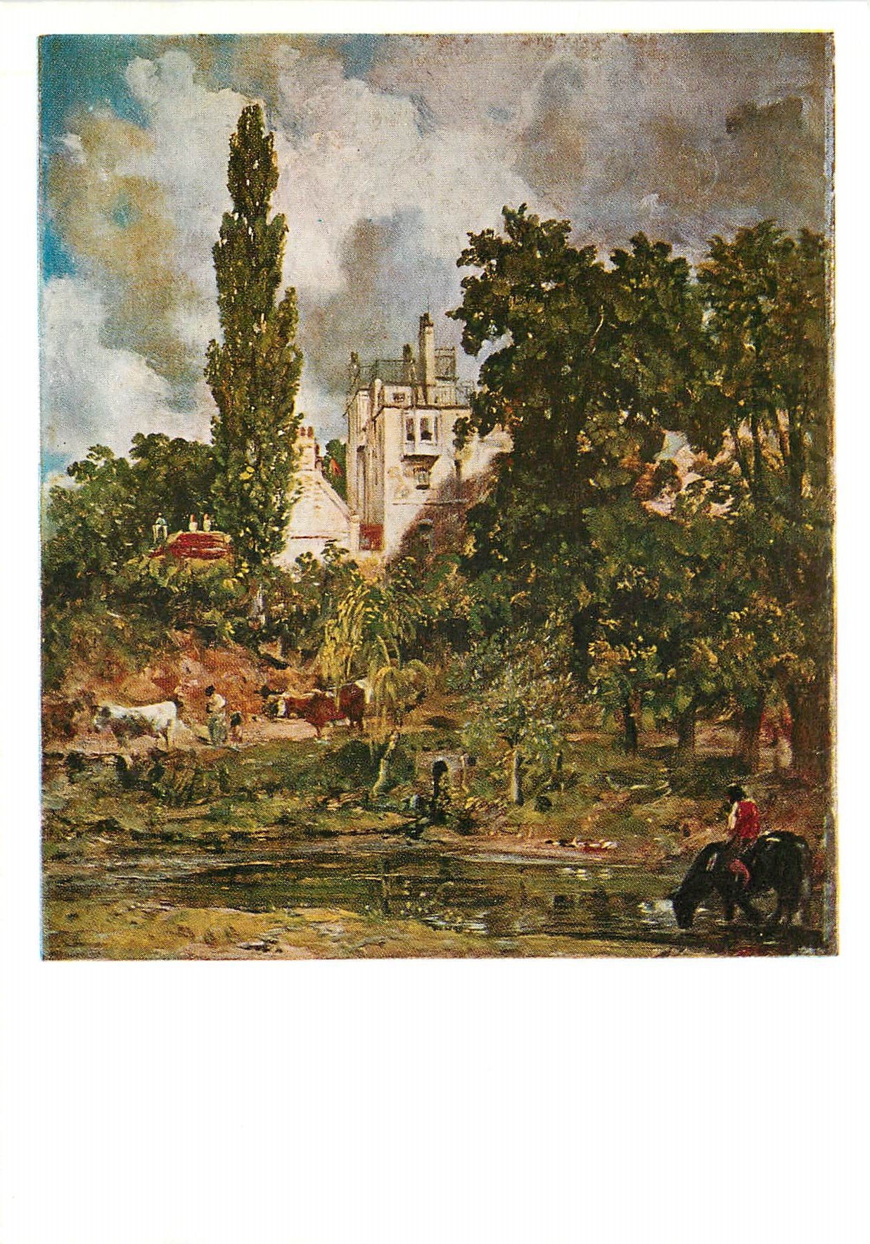 CPM John Constable The Grove or Admiral's House Hampstead Circa 1820 Tate Galery 1246