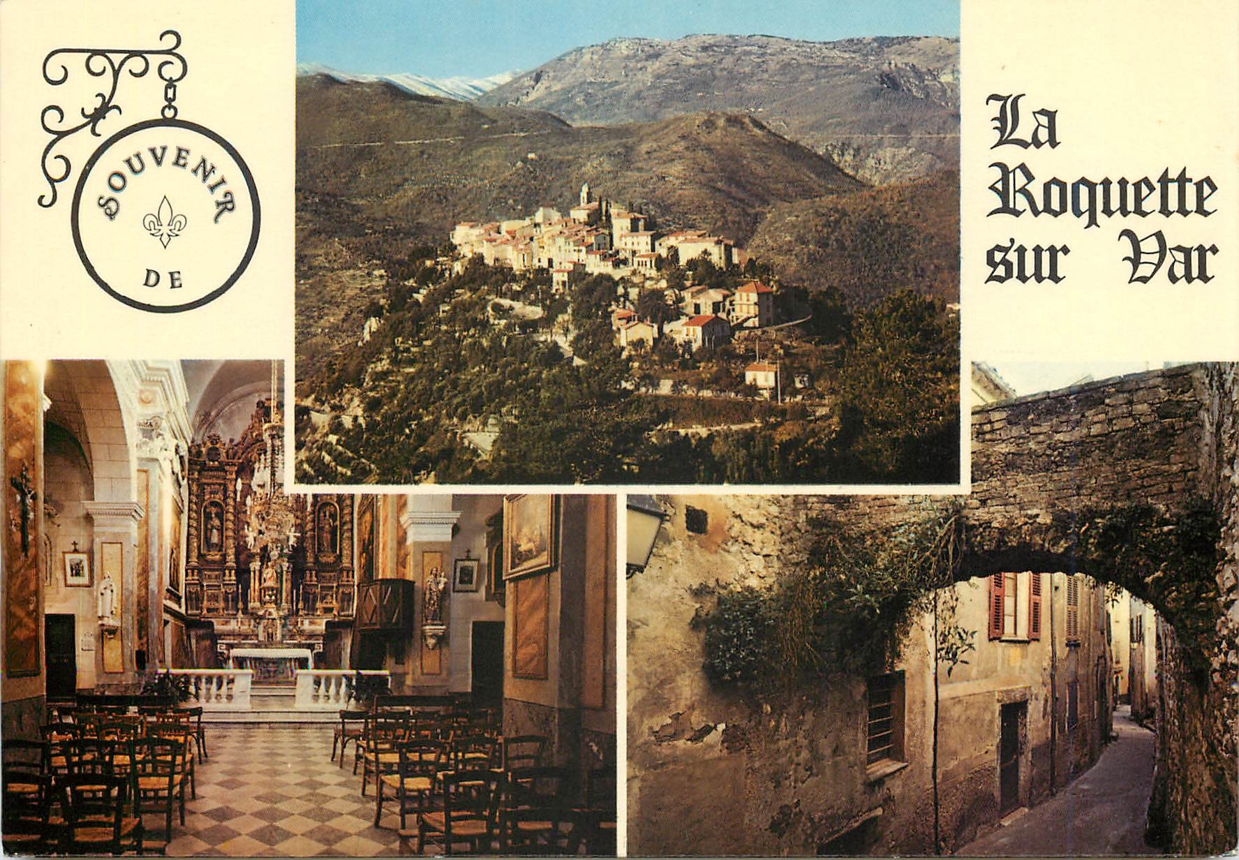 CPM La Roquette sur Var Aples Maritimes Alt 380m