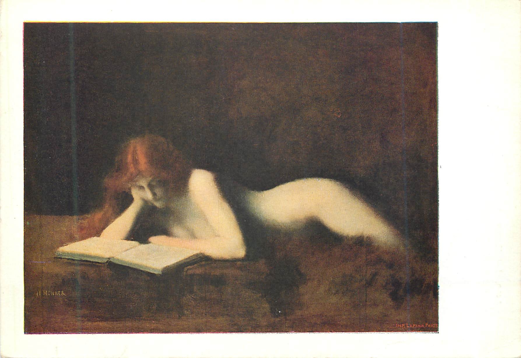 CPM JJ Henner( 1829 1905)la Liseuse