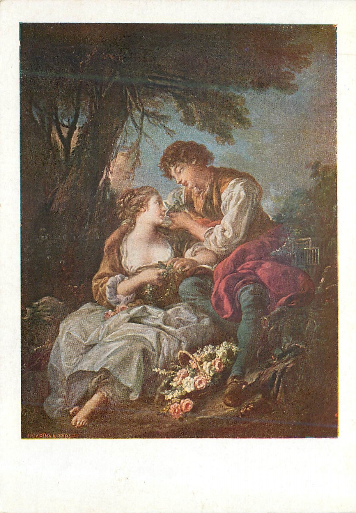 CPM Francois Boucher Pastorale Premier peintre du Roi (1703 1770)