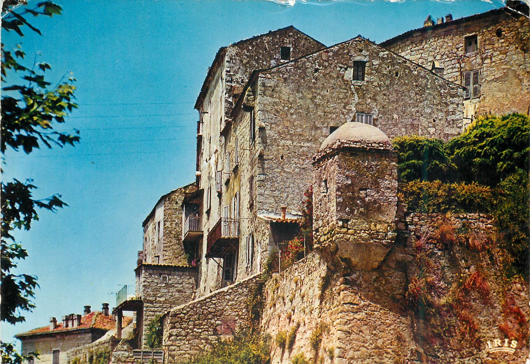 CPM Charmes et Couleurs de la Corse Sartene Entree de la Villee Echauguette du XII e Siecle