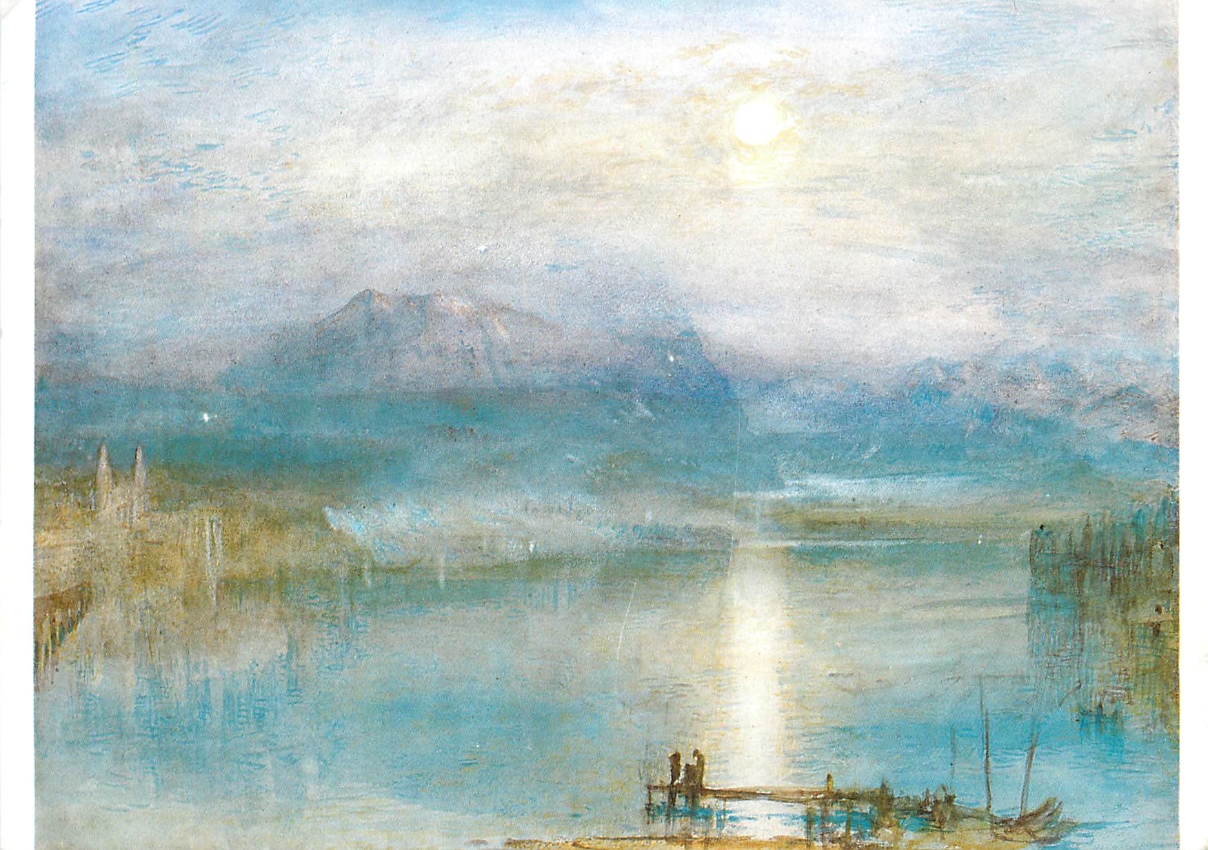 CPM JMW Turner(1775 1851) The lake of Lucerne Moonlight the Righi in the Distance