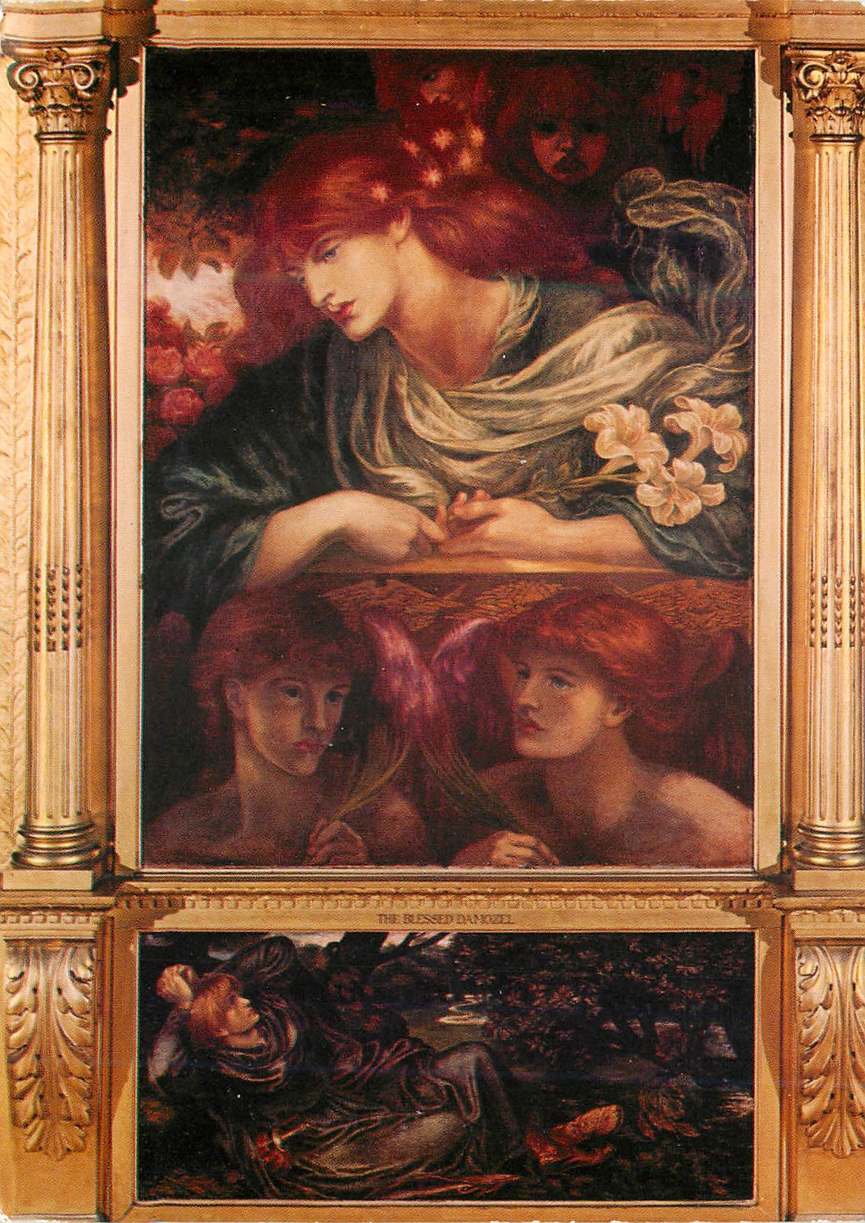 CPM Dante Gabriel Rossetti(1828 1882) la Dame Bien Heureuse