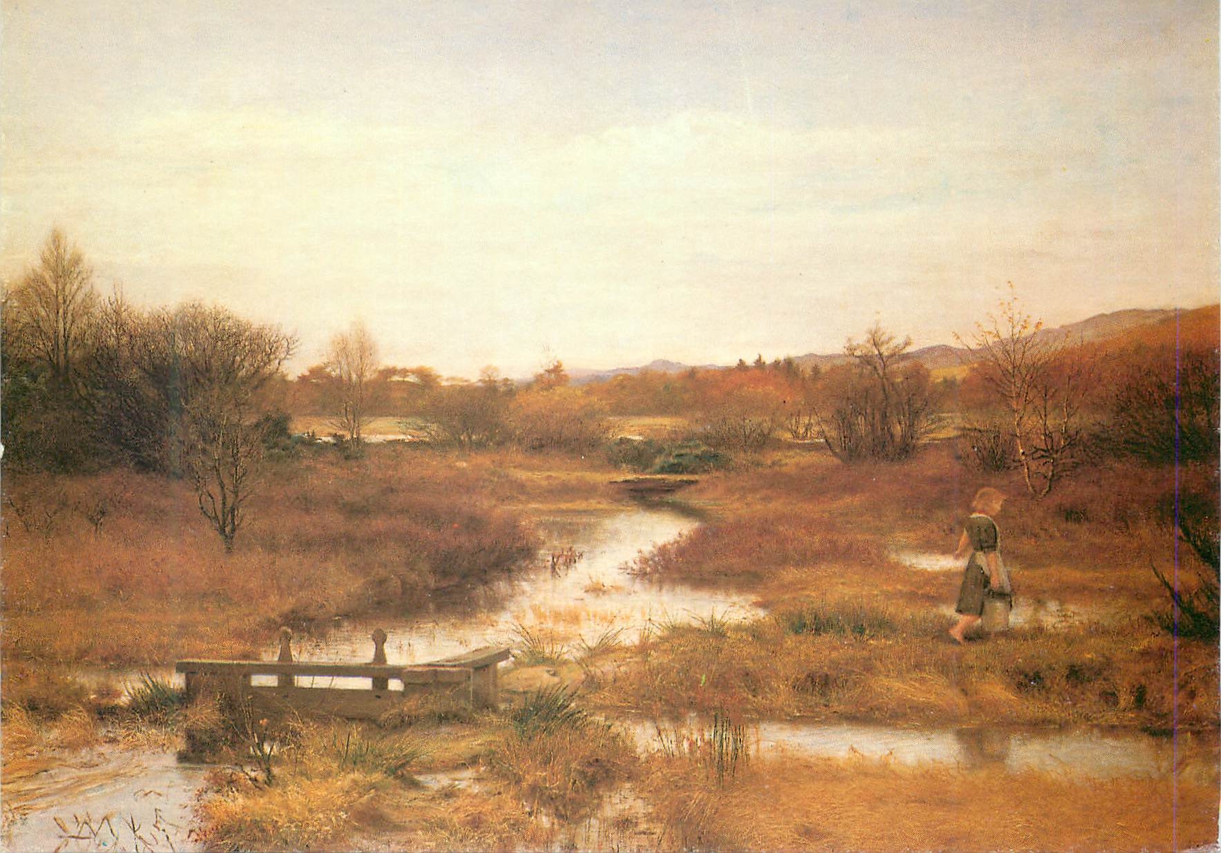 CPM Lingering Autumn Sir John Everett Millais