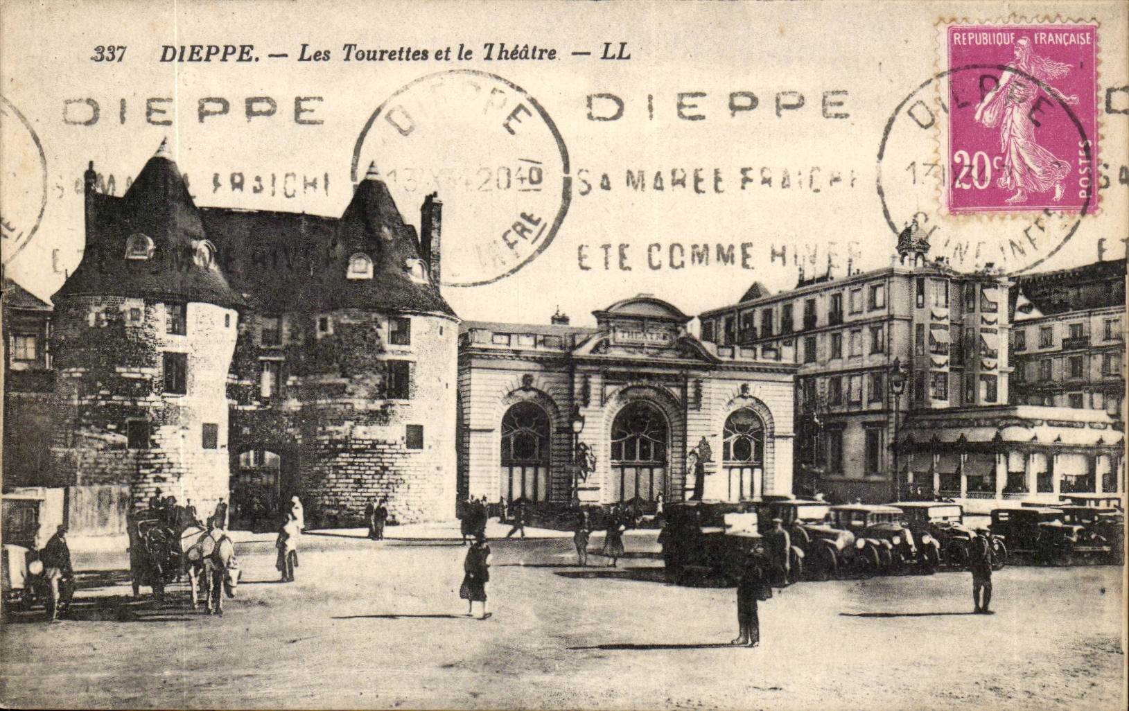 Dieppe CPA tourettes und das Theater