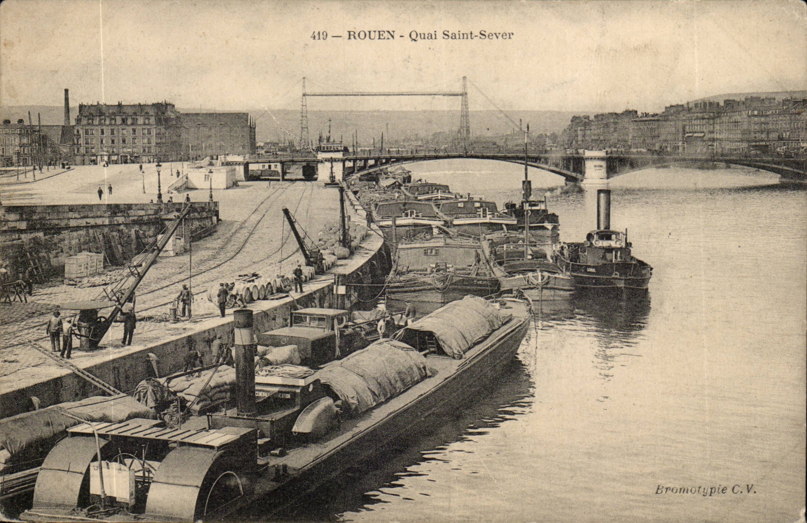 Rouen CPA Quay Saint Sever (boats)